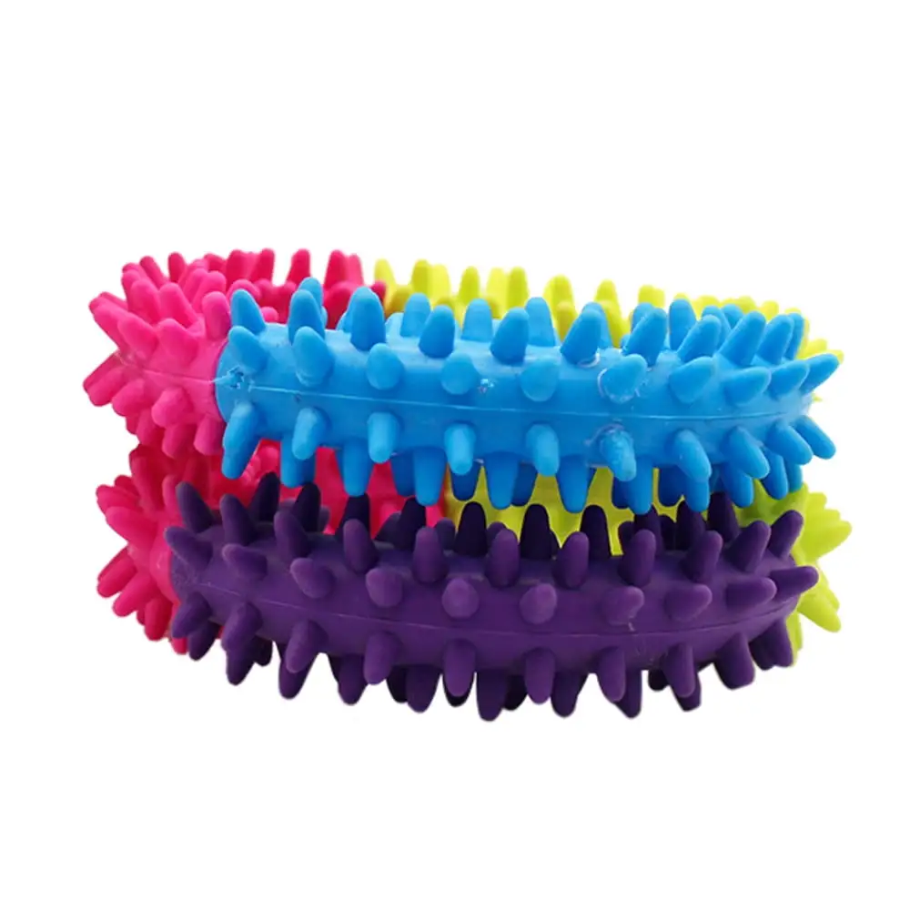 Kiplyki Wholesale Pet Dog Puppy Cat Rubber Dental Teeth Chew Bone Play Training Fetch Fun Toys Hot