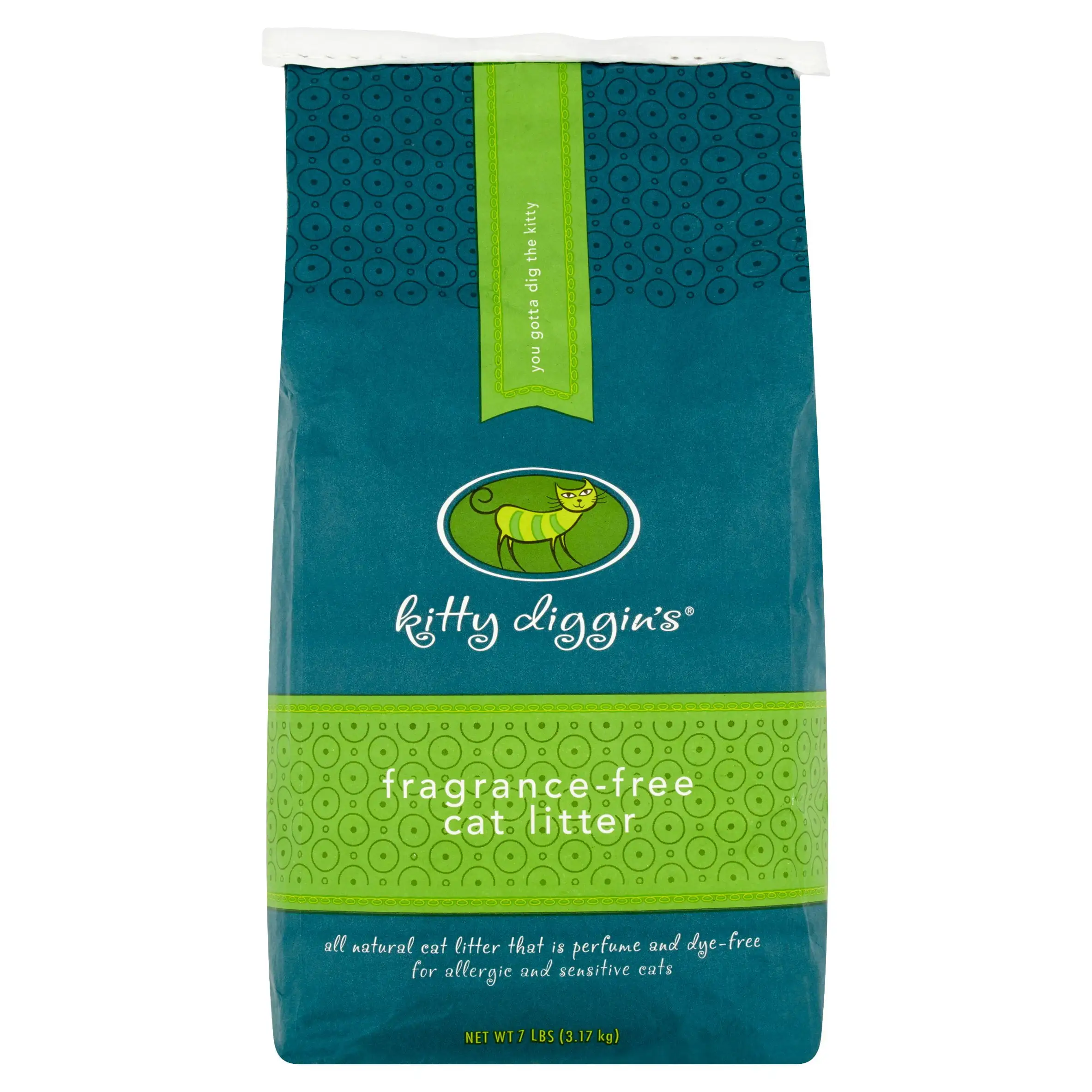 Kitty Diggin's Fragrance-Free Cat Litter. 7 lbs