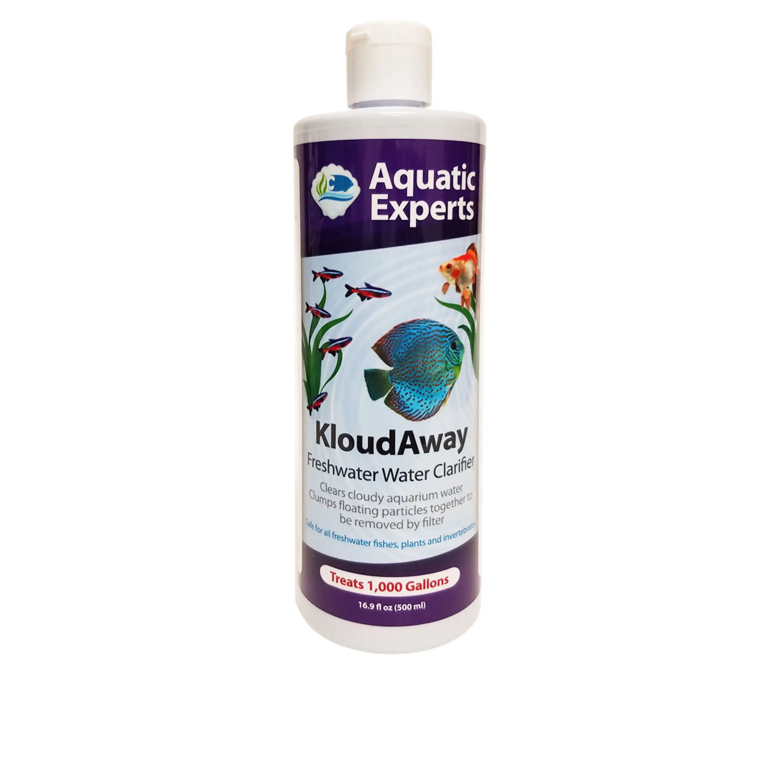 KloudAway Freshwater Aquarium Water Clarifier - Clears Cloudy Water. 500 ml