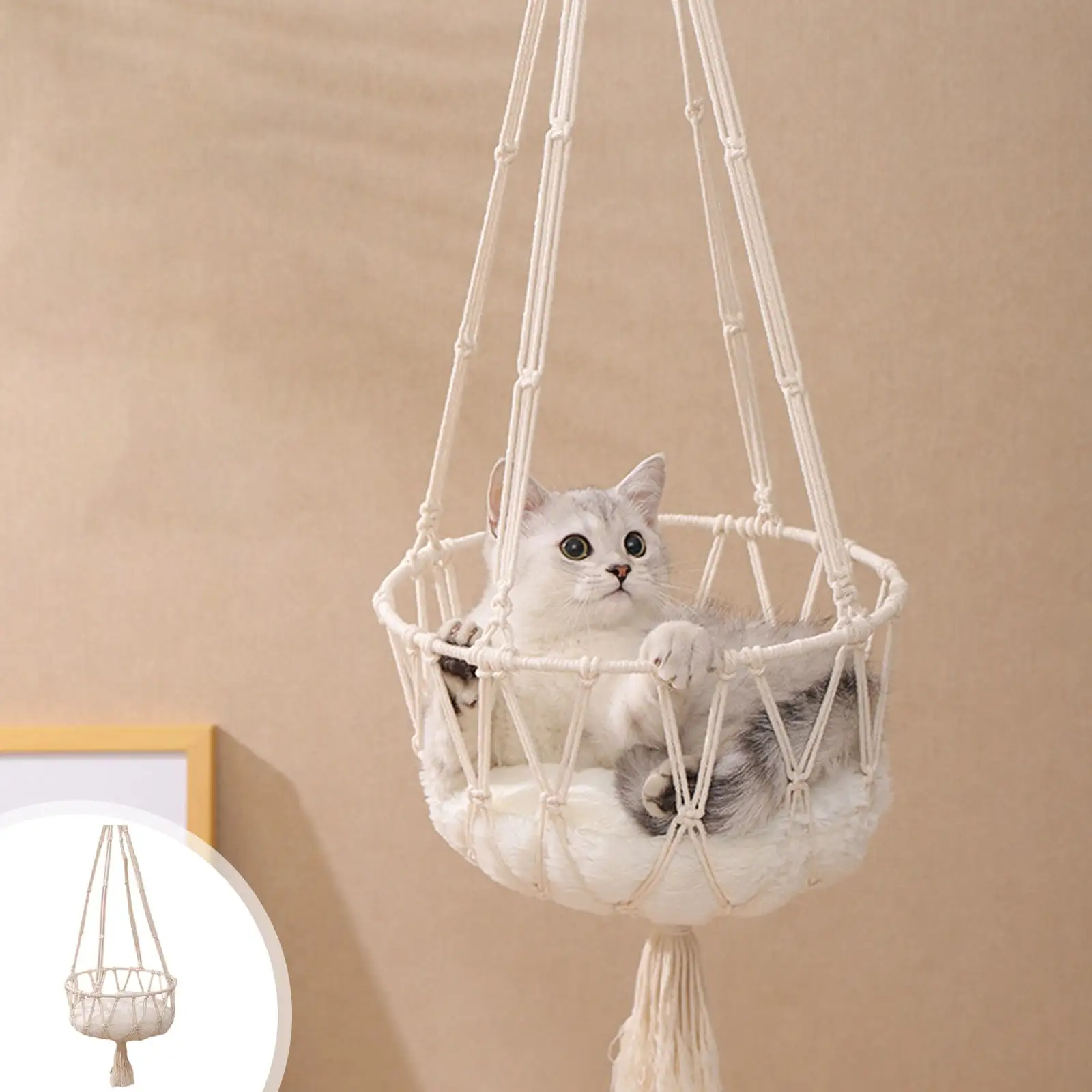 Kraoden Cats Bed Cats Hammocks Window Perches Safe Cats Shelves Space Saving Window Mounted Cats Seat for Large Cats Cats Hanging Bed Cats Hanging Basket Swings