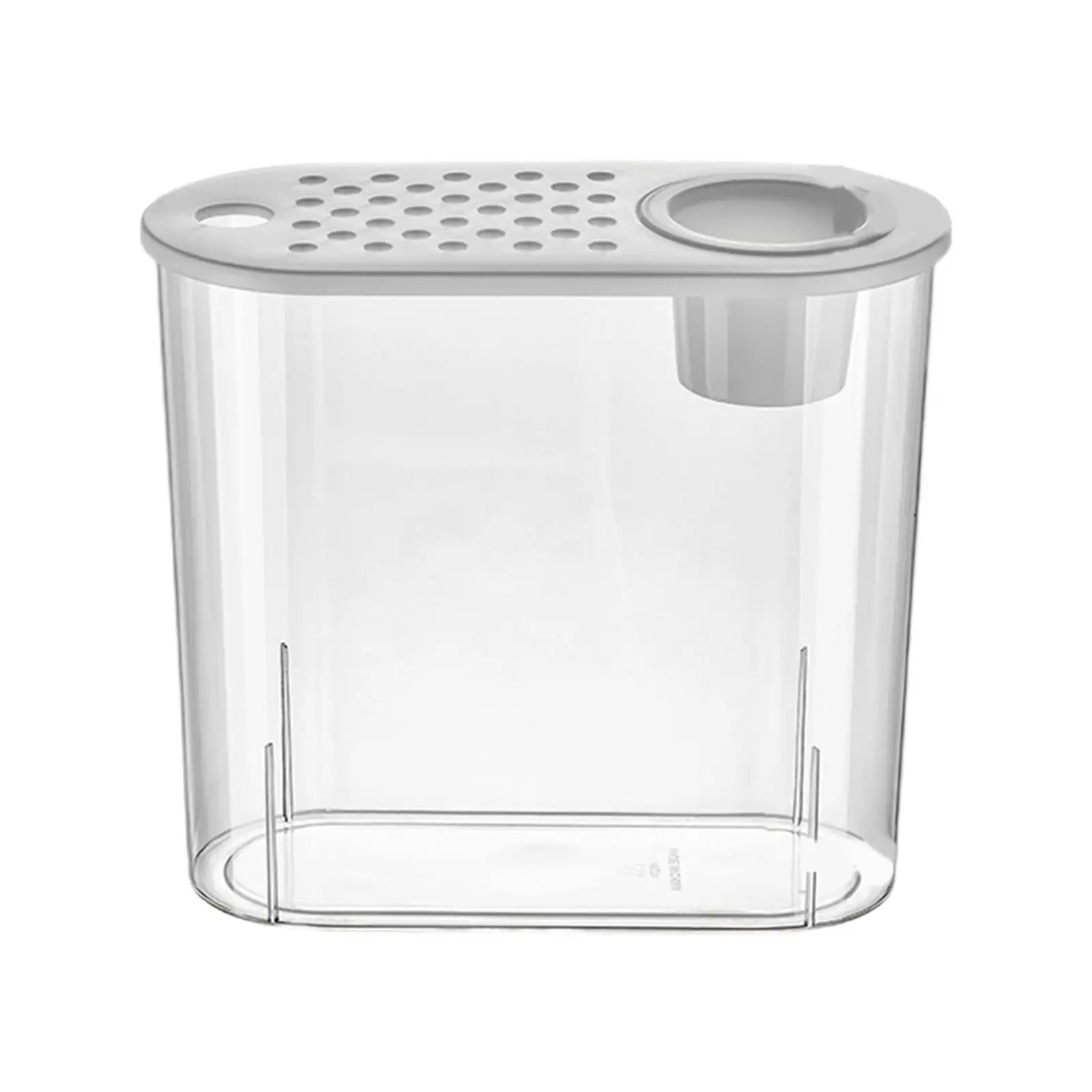 Kripyery Stylish Desktop Fish Bowl with Holes And Lid Hydroponics Soil Culture Perfect for Home or Office Decor