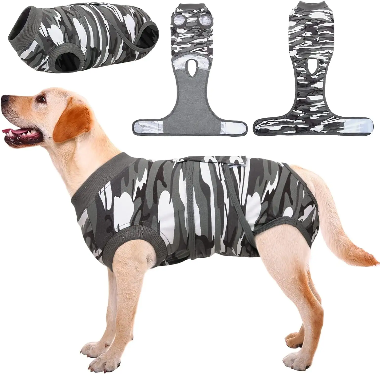 Kuoser Recovery Suit for Dogs Cats after Surgery. Professional Dog Cat Onesie. 2XL