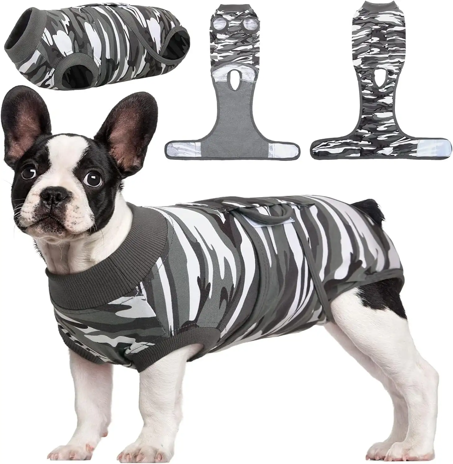 Kuoser Recovery Suit for Dogs Cats after Surgery. Professional Dog Cat Onesie. M