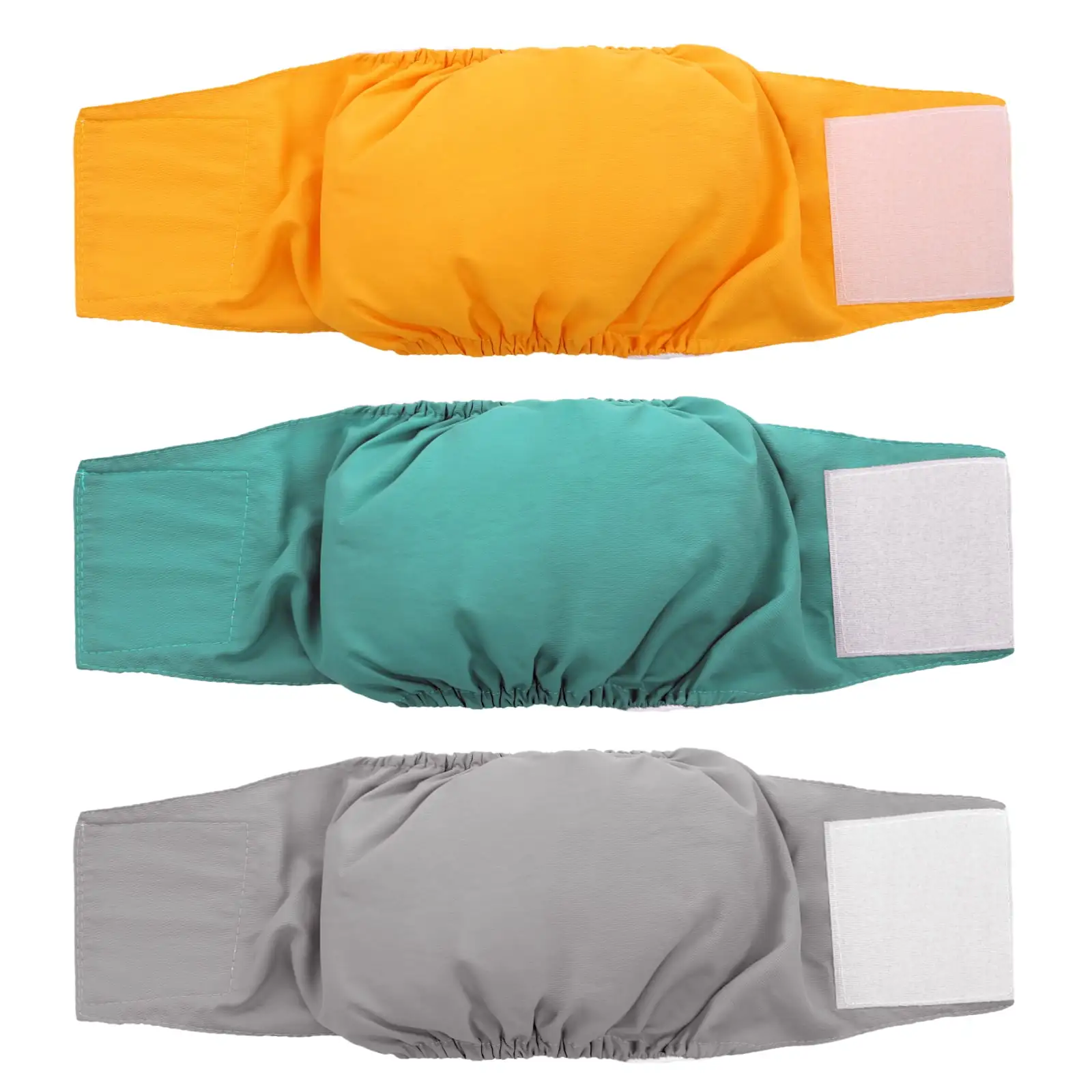 Kuoser Washable Reusable Male Dog Diapers. Wraps for Male Dogs Puppy Belly Bands. 3 Packs. XS