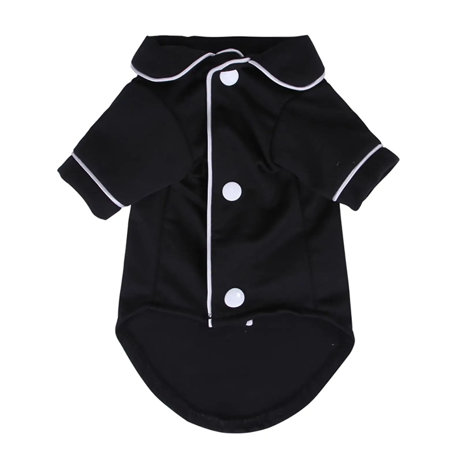 LA TALUS Dog Pajamas Breathable Comfortable Fabric Pet Dog Sleepwear Costume for Pet Black L