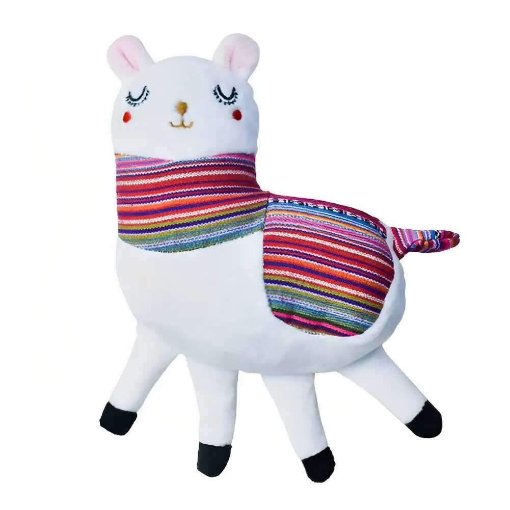 LANTRO JS 8 Lovely Llama Plush Dog Toy Squeaky Dog Toy. Stuffed Animal Puppy Chew Toys. Good for Teething