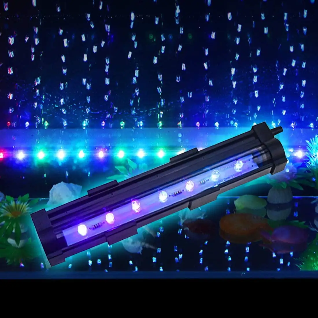 LED Air Bubble Aquarium Light. Underwater Submersible Fish Tank Light. Color Changing 5.9 LED Fish Tank Lights Aquarium Tools. 1 Watt