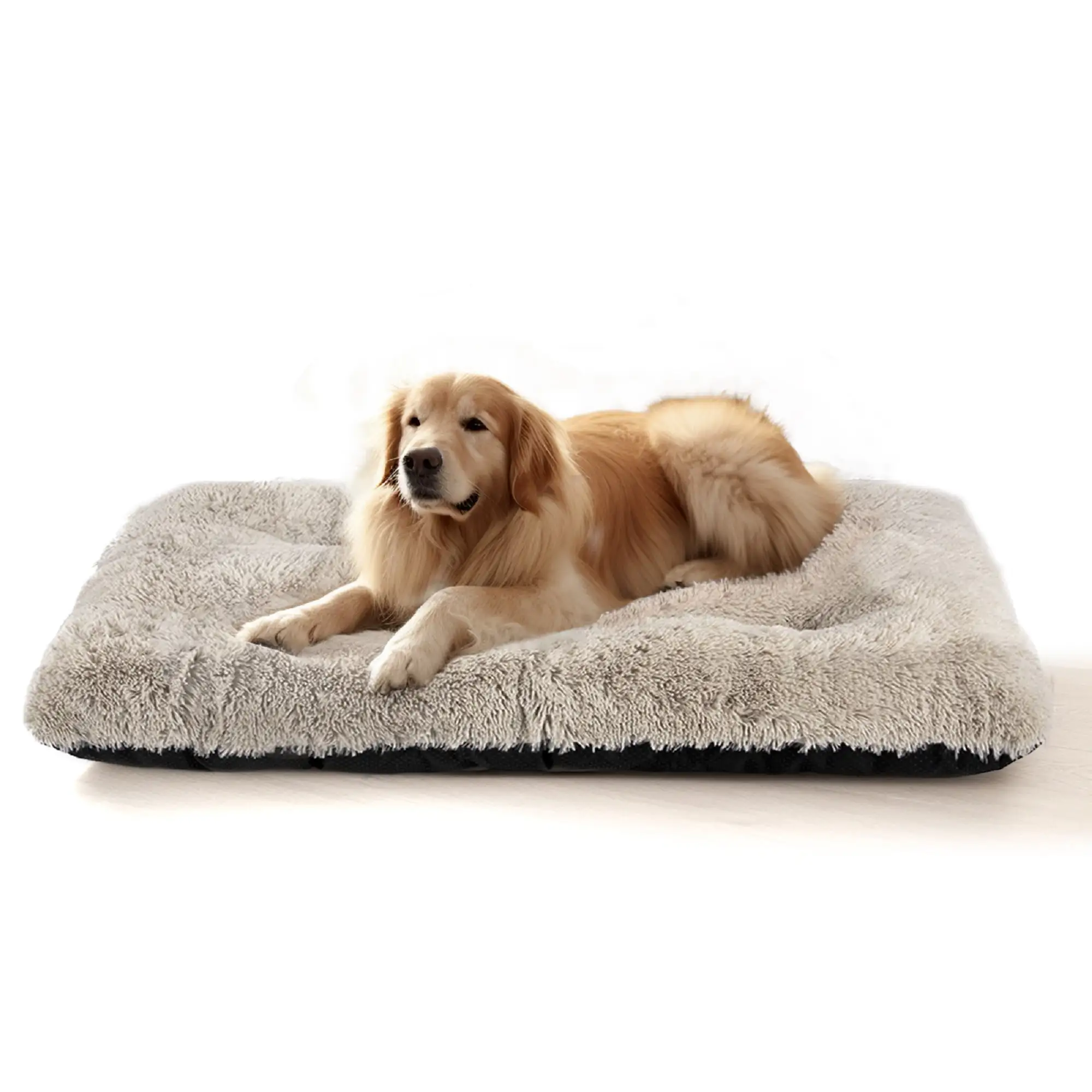 Large Dog Bed. Plush Pet Bed Fluffy. Washable Pet Mat with Non-Slip Bottom for Large and Medium Dogs. 47.2 x 29.5