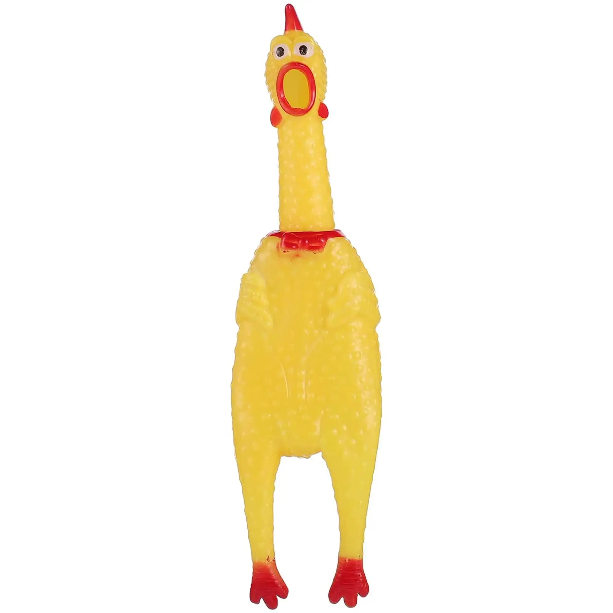 Laytek Extra Load Squawking Rubber Chicken - Large 14.5 or 37cm - Rubber Chicken/Squeeze Chicken. Prank Novelty Toy Value 1 Pack