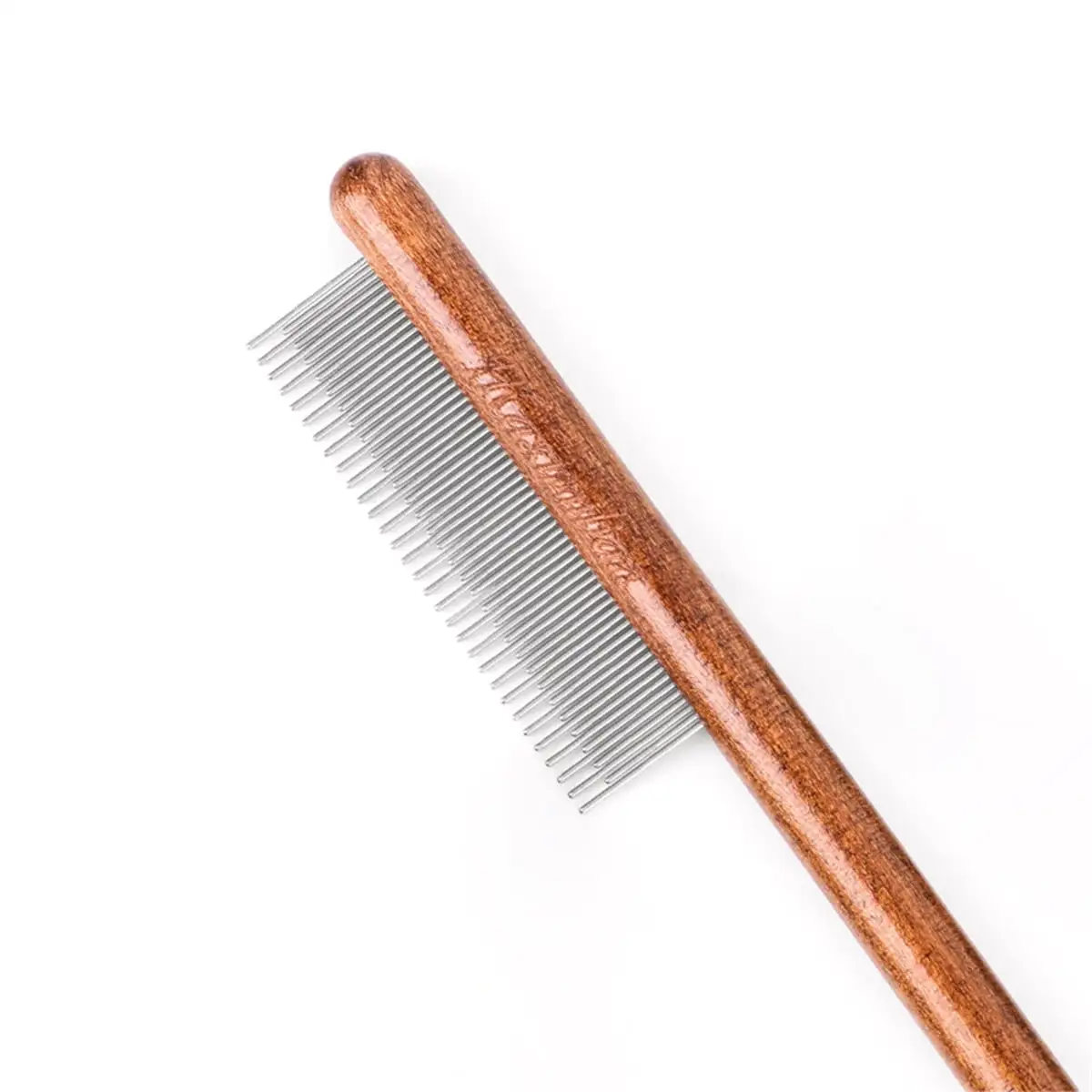 Lemolego Solid Wood Pet Comb - Grooming Tool for Cats. Dogs. and Rabbits (Long and Short Dense Teeth)