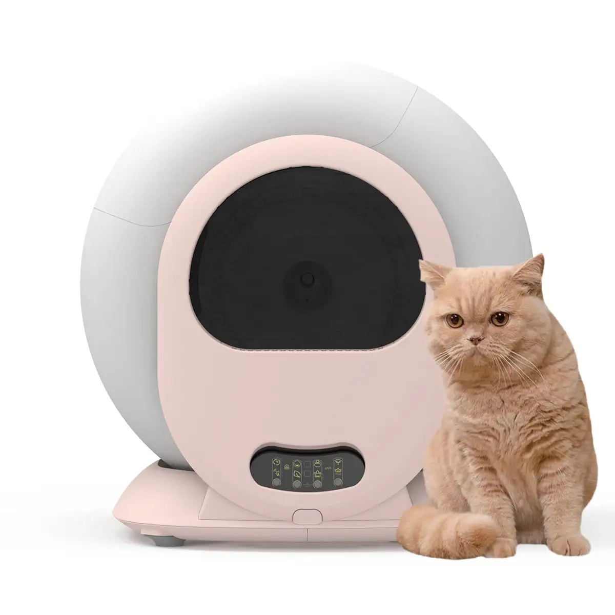 Lemulegu Self-Cleaning Litter Box - Odor-Free. Spacious Design for Cats - App Control