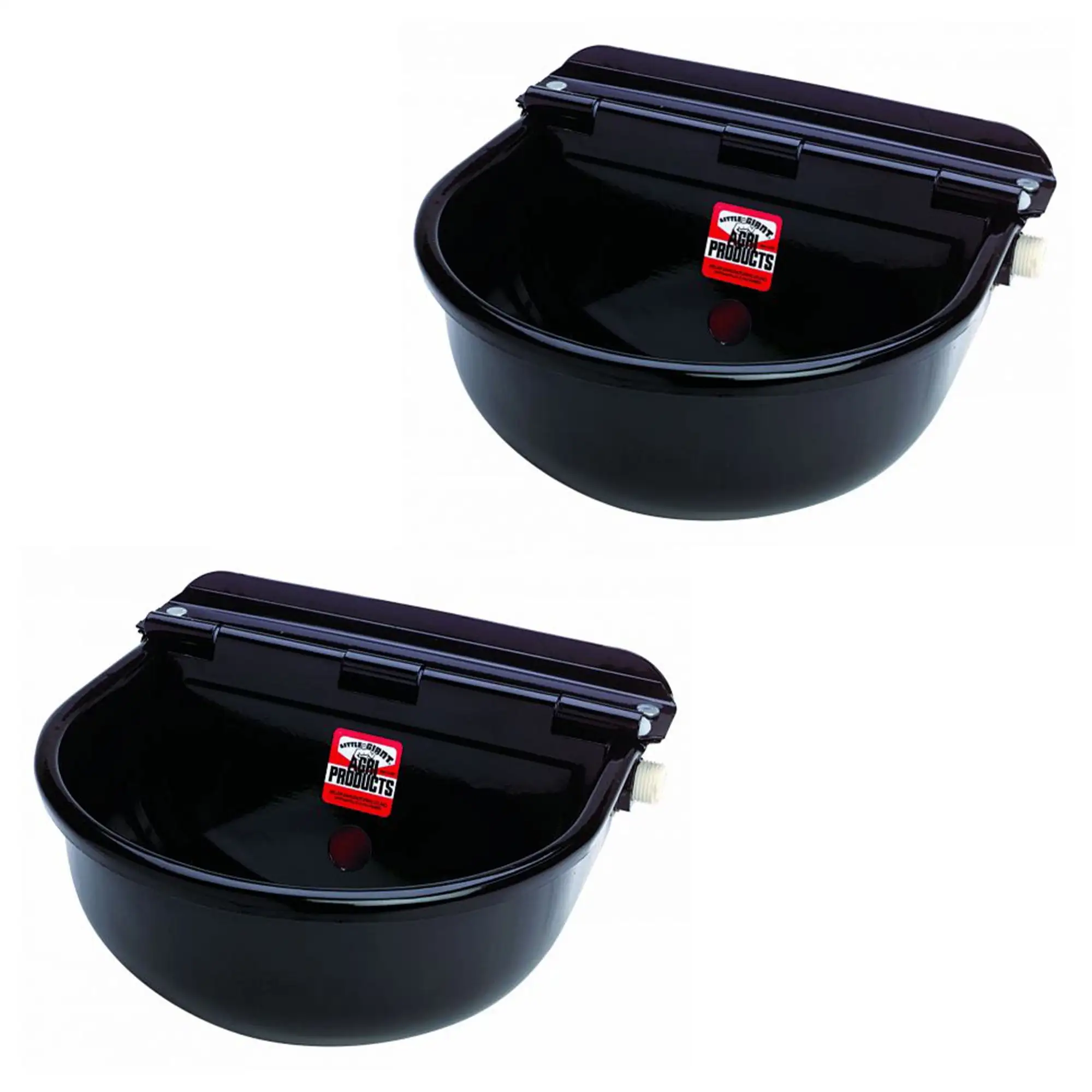 Little Giant 88ESW Steel All Purpose Automatic Stock Waterer. Black (2 Pack)