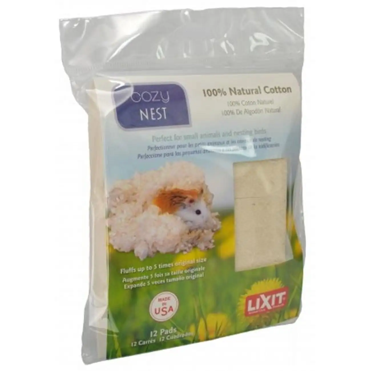 Lixit Cozy Nest Natural Cotton Bedding - 12 Count