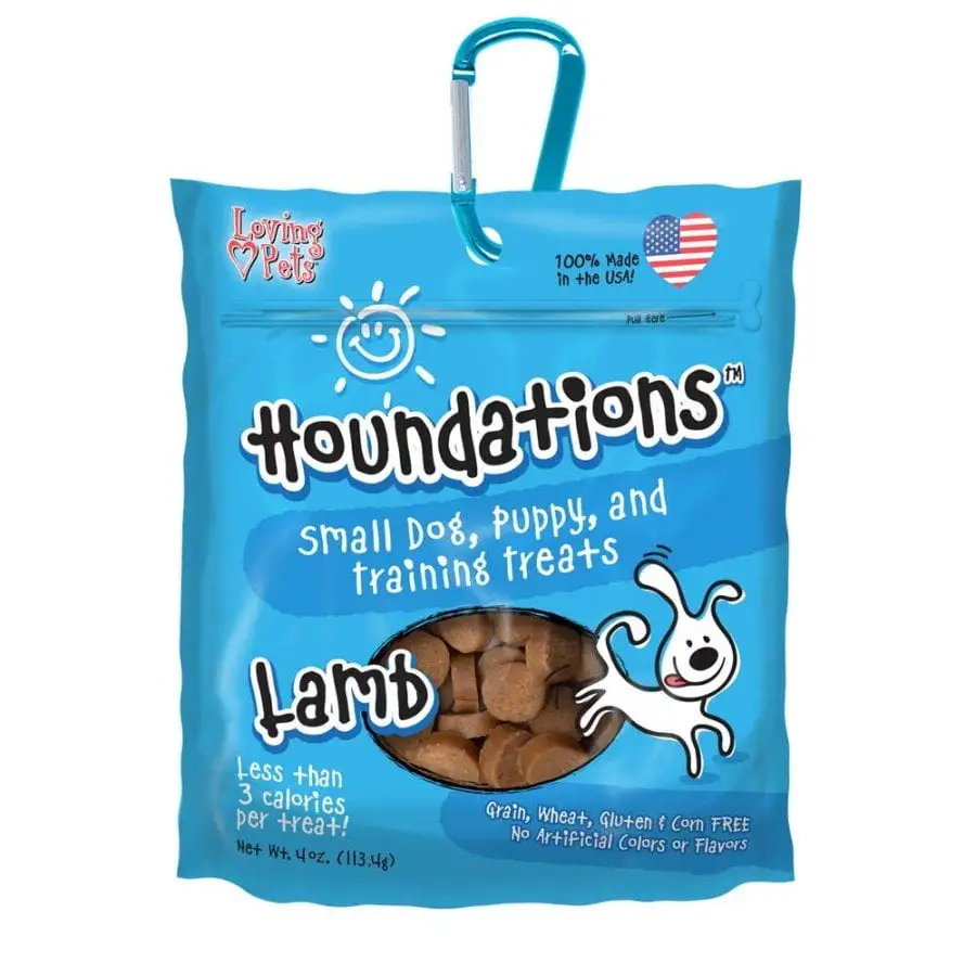 Loving Pets Houndations Small Dog & Puppy Training Treats Lamb. 4 oz