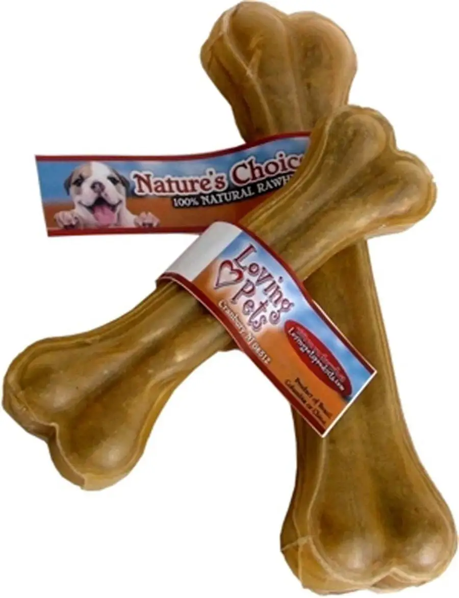 Loving Pets Nature's Choice 100% Natural Rawhide Pressed Bones