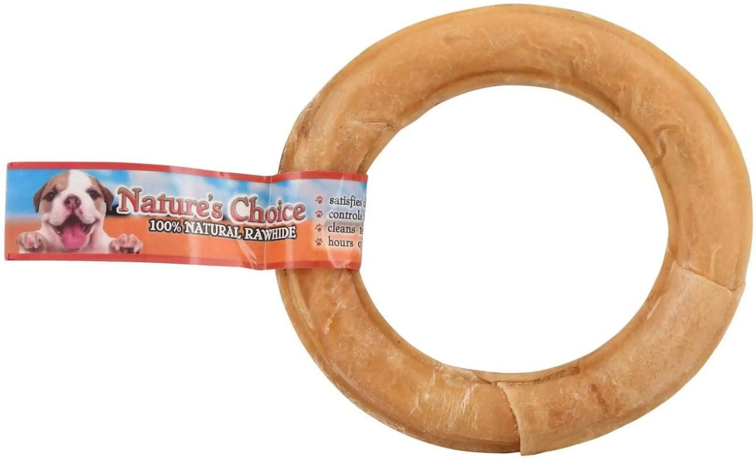 Loving Pets Natures Choice Pressed Rawhide Donut Large