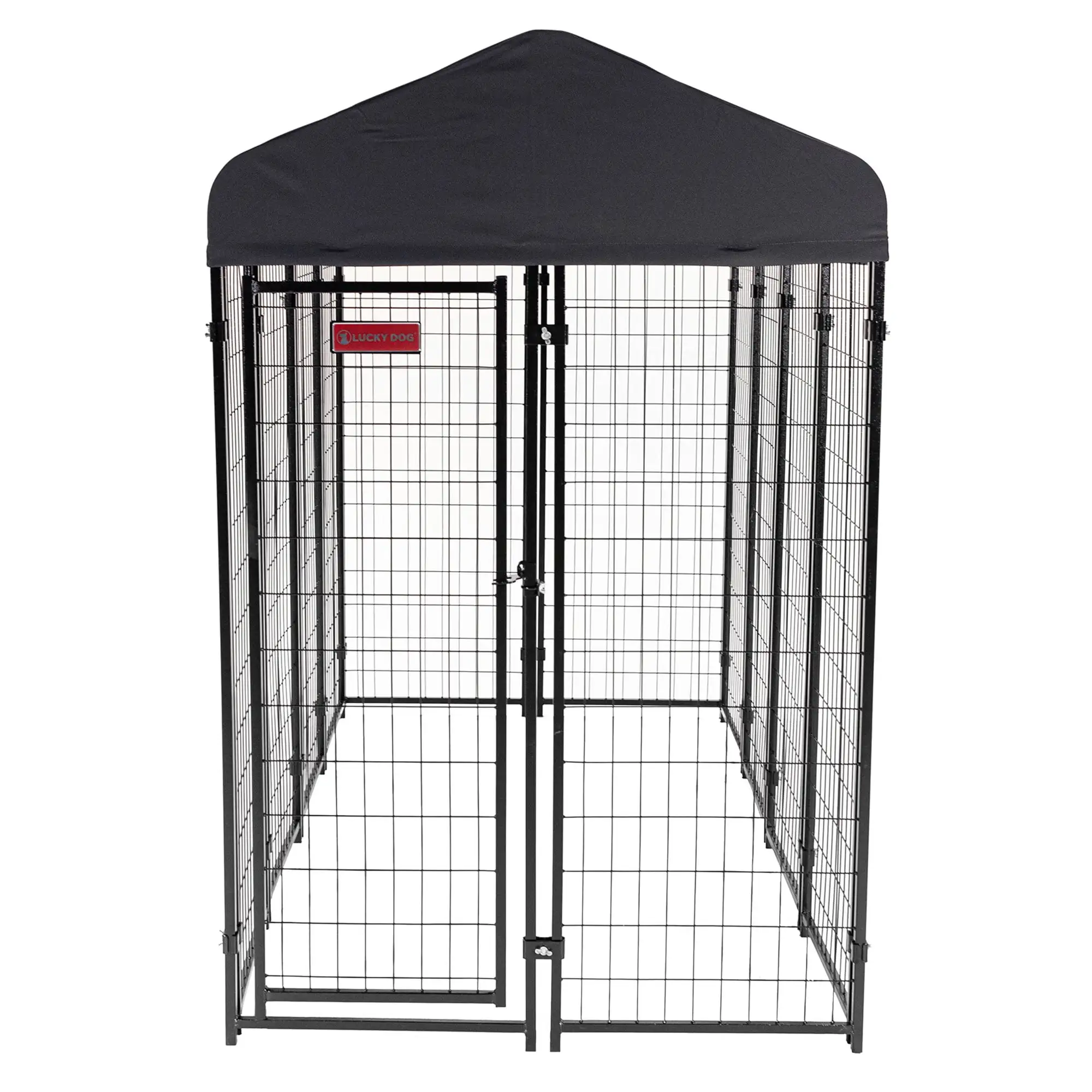 Lucky Dog STAY Series 4 x 8 x 6 Foot Roofed Steel Frame Villa Dog Kennel