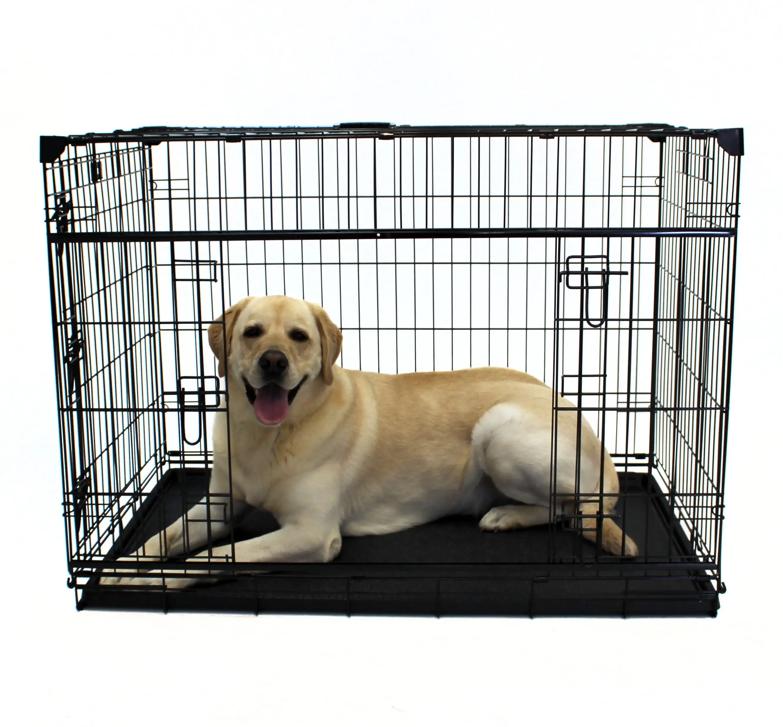 Lucky Dog Sliding Double-Door Dog Crate. X-Large. 48L