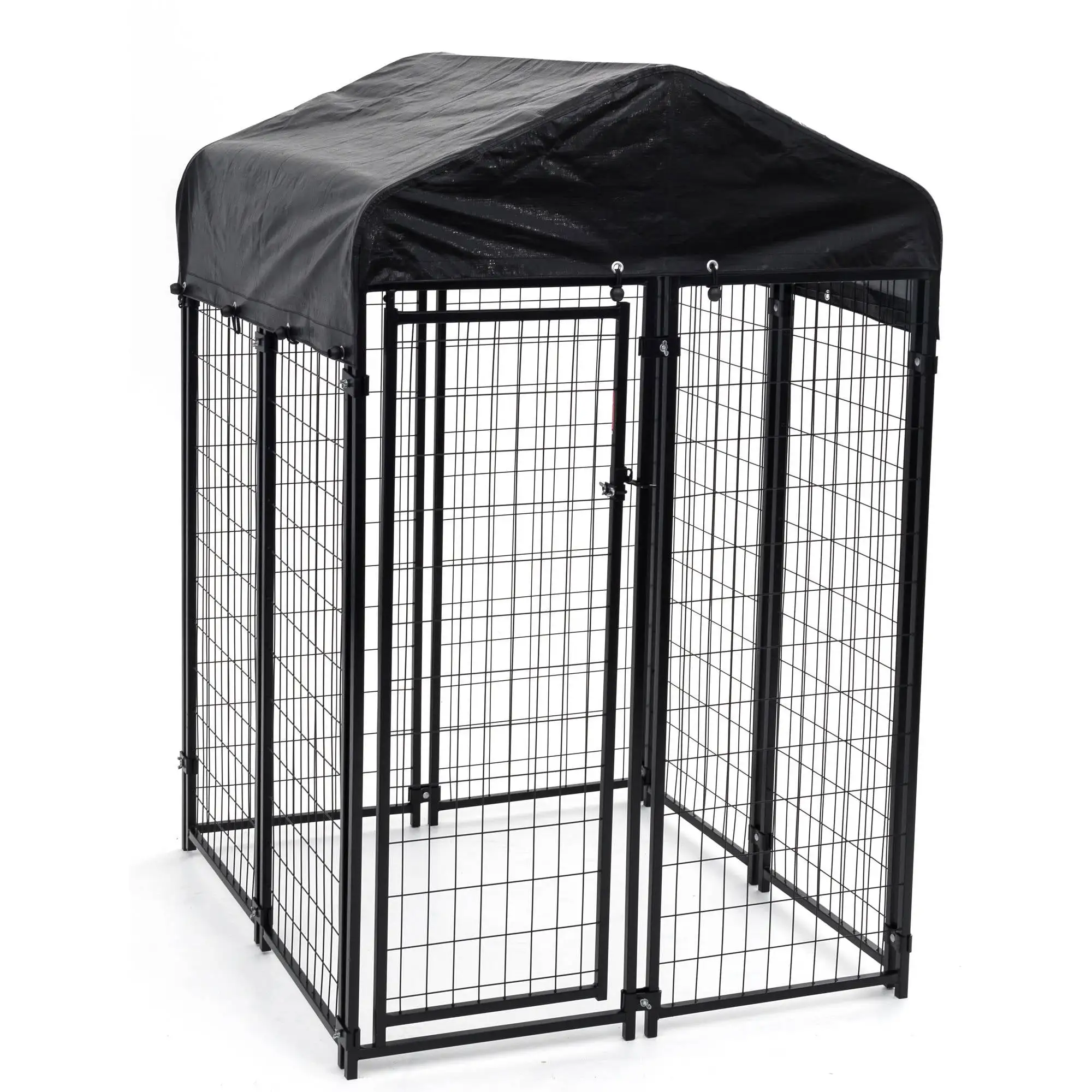 Lucky Dog Uptown Welded Wire Dog Kennel w/ Cover. 6'H x 4'W x 4'L