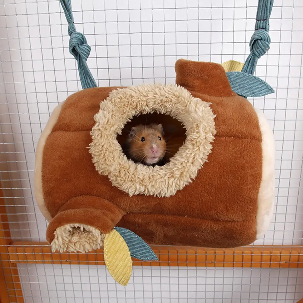 Ludlz Hanging Tunnel for Small Animals. Hanging Hamster Toys. Sugar Glider Hammock Cage Accessories Bedding for Chinchilla Ferret Squirrel Guinea Pig Rat Playing Sleeping