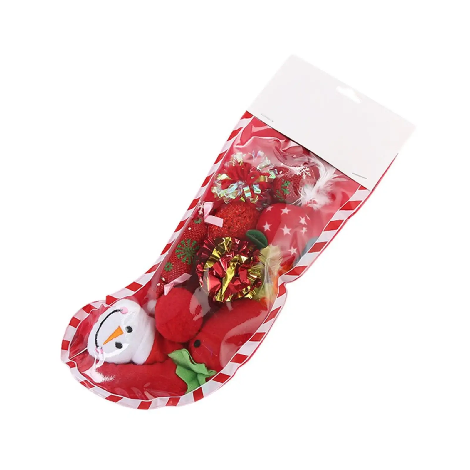 Luxsea Christmas Pet Cat Toys Combination Set Christmas Cat Toys Stocking Catnip Toys