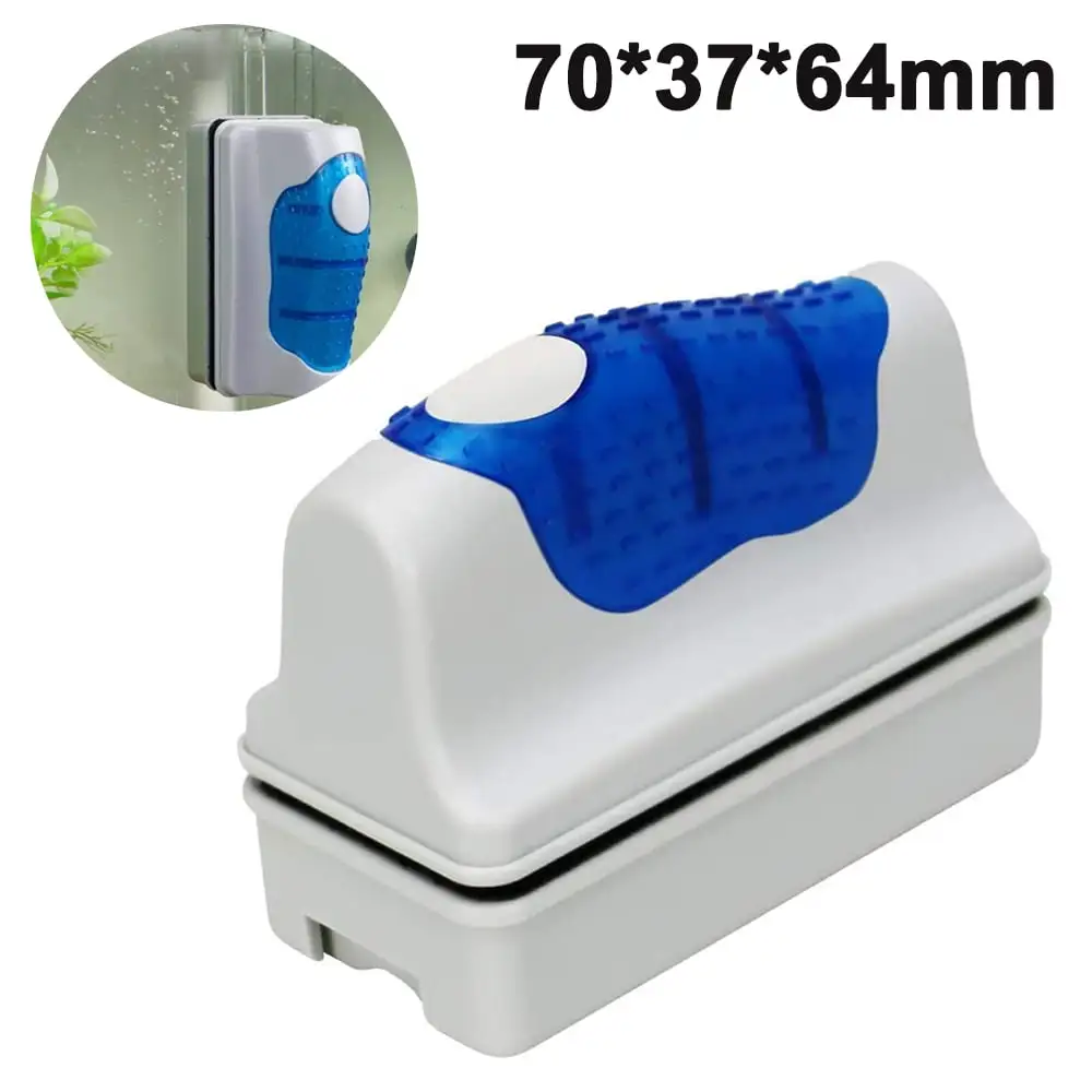 Magnetic Aquarium Fish Tank Scraper Glass Cleaner Scrubber Floating Clean Brush