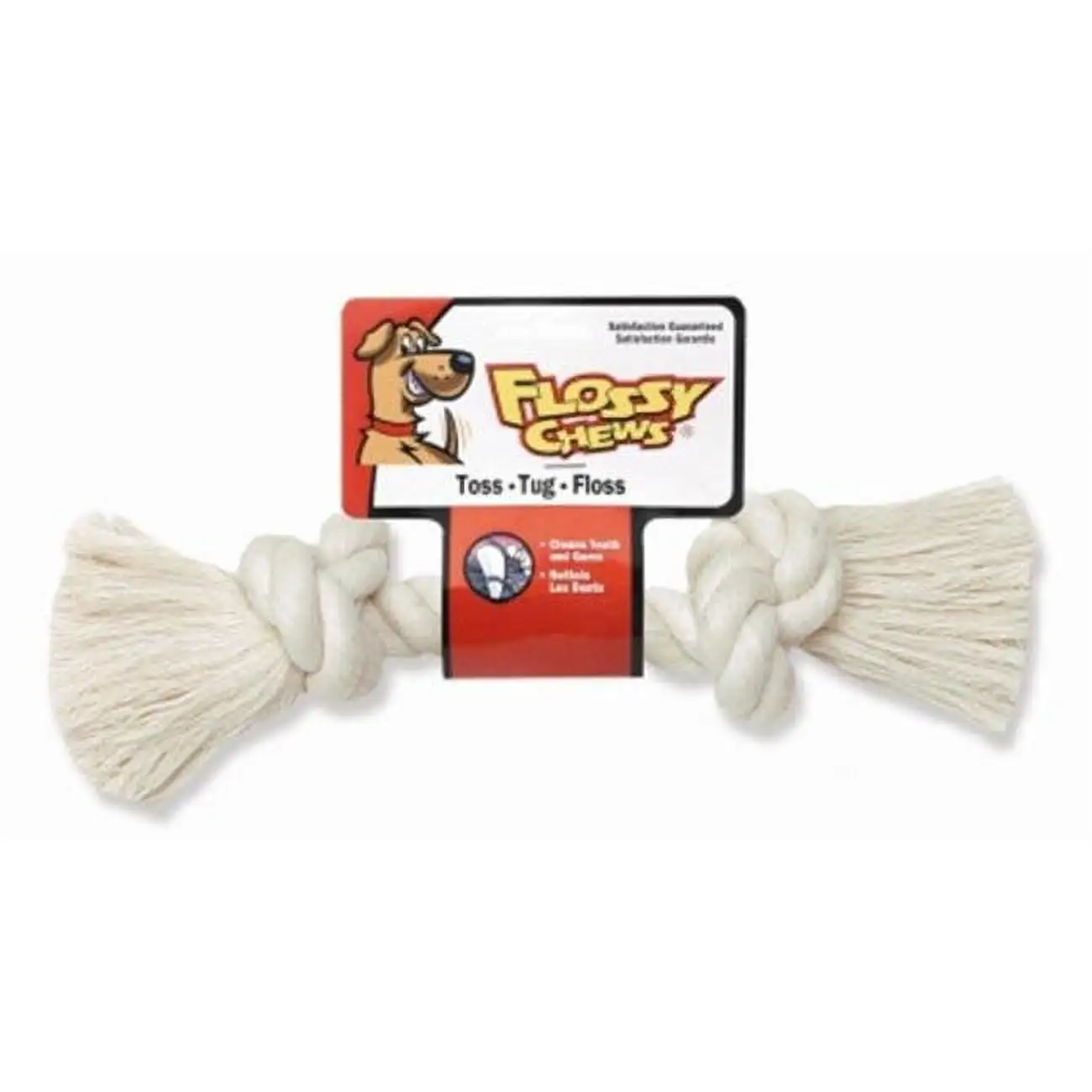 Mammoth Pet Flossy Chews White Rope Bone