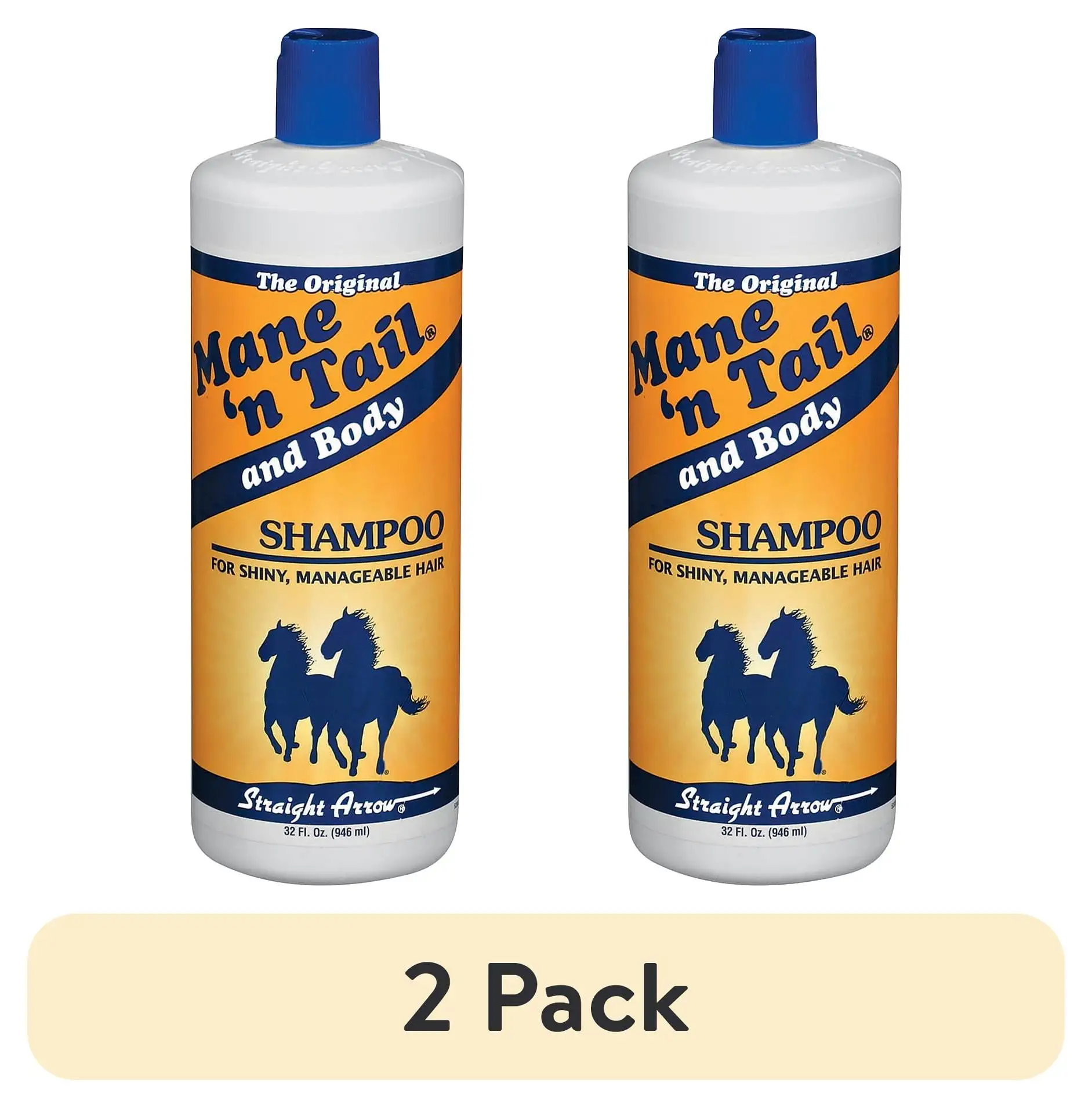 (2 pack) Mane 'n Tail and Body Original Formula Shampoo For Horses & Humans. 32 FL OZ