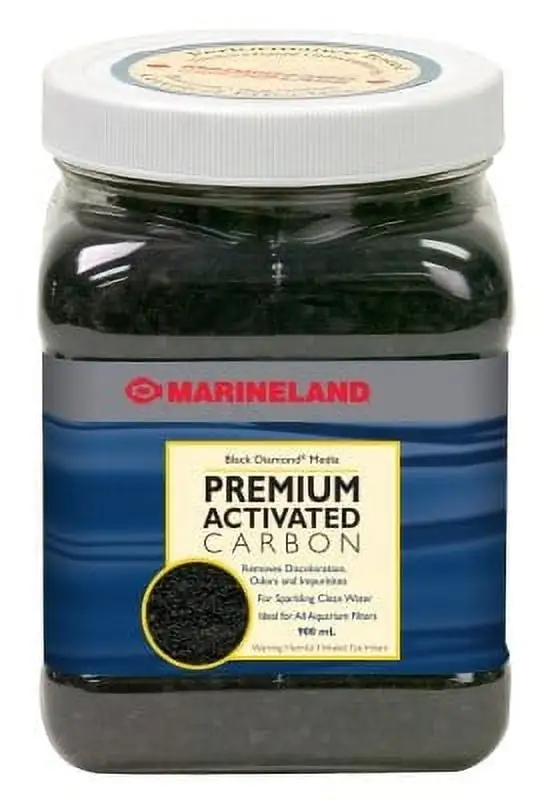 Marineland Black Diamond Premium Activated Carbon 40 Ounces. Filter Media for Aquariums