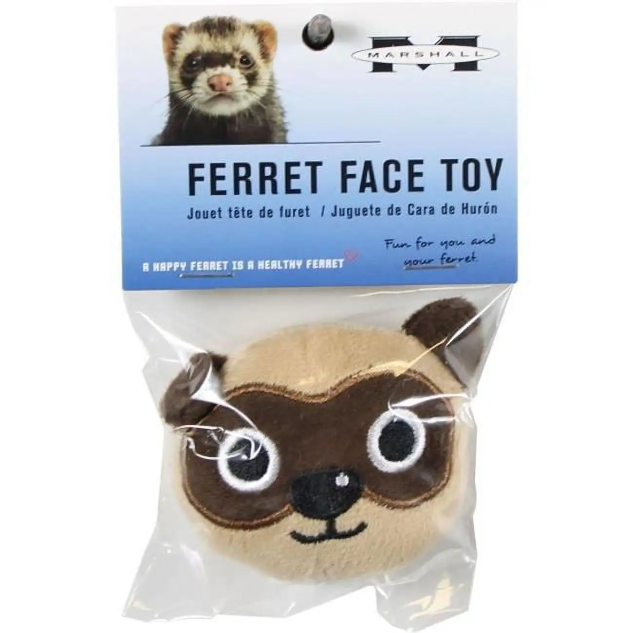 Marshall Pet Products FT-467 Marshall Ferret Face Toy