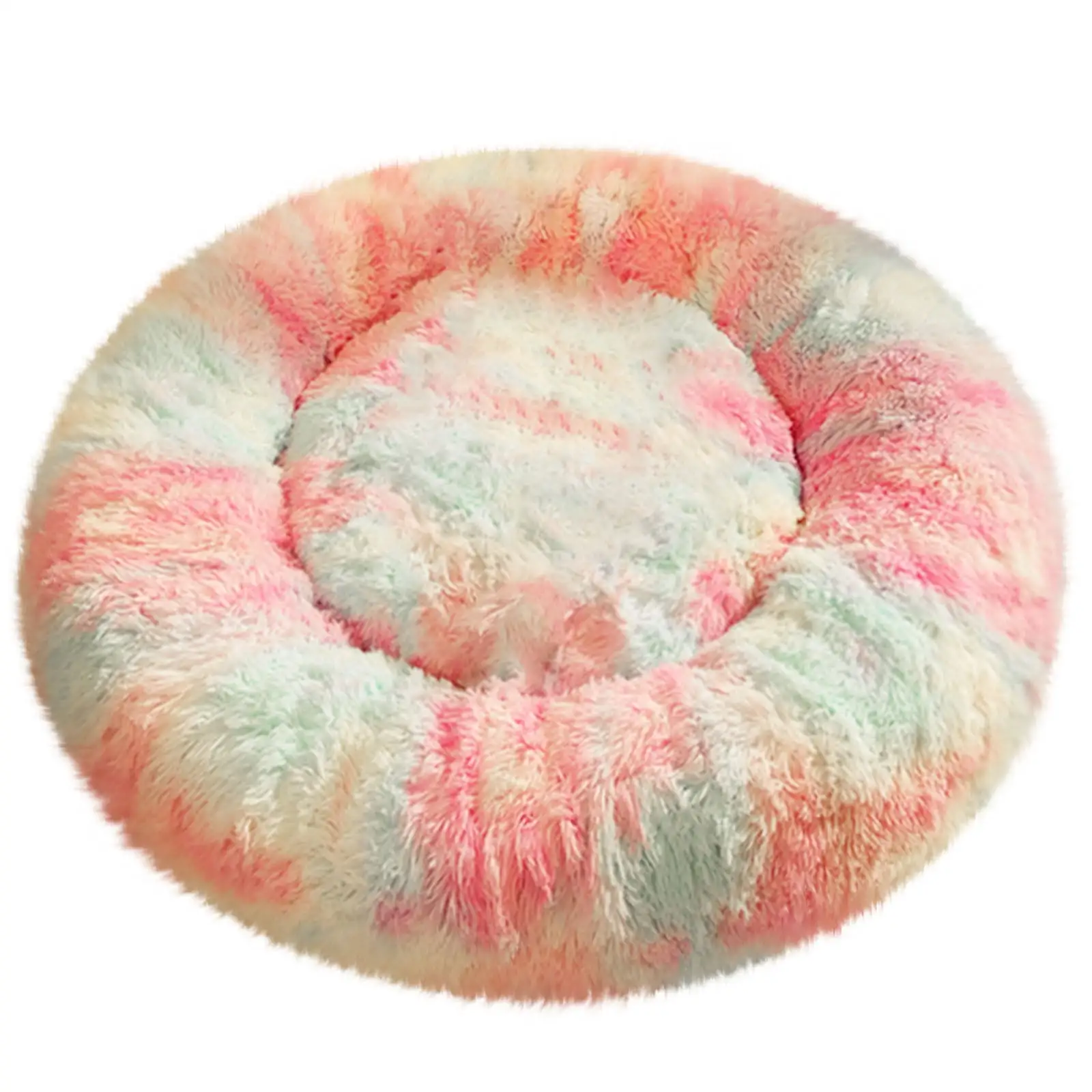 Matoen Donut Dog Beds for Small Dog. Round Cat Beds for Indoor Cats. Calming Pet Bed for Puppy and Kitty with Non-Slip Bottom. Machine Washable