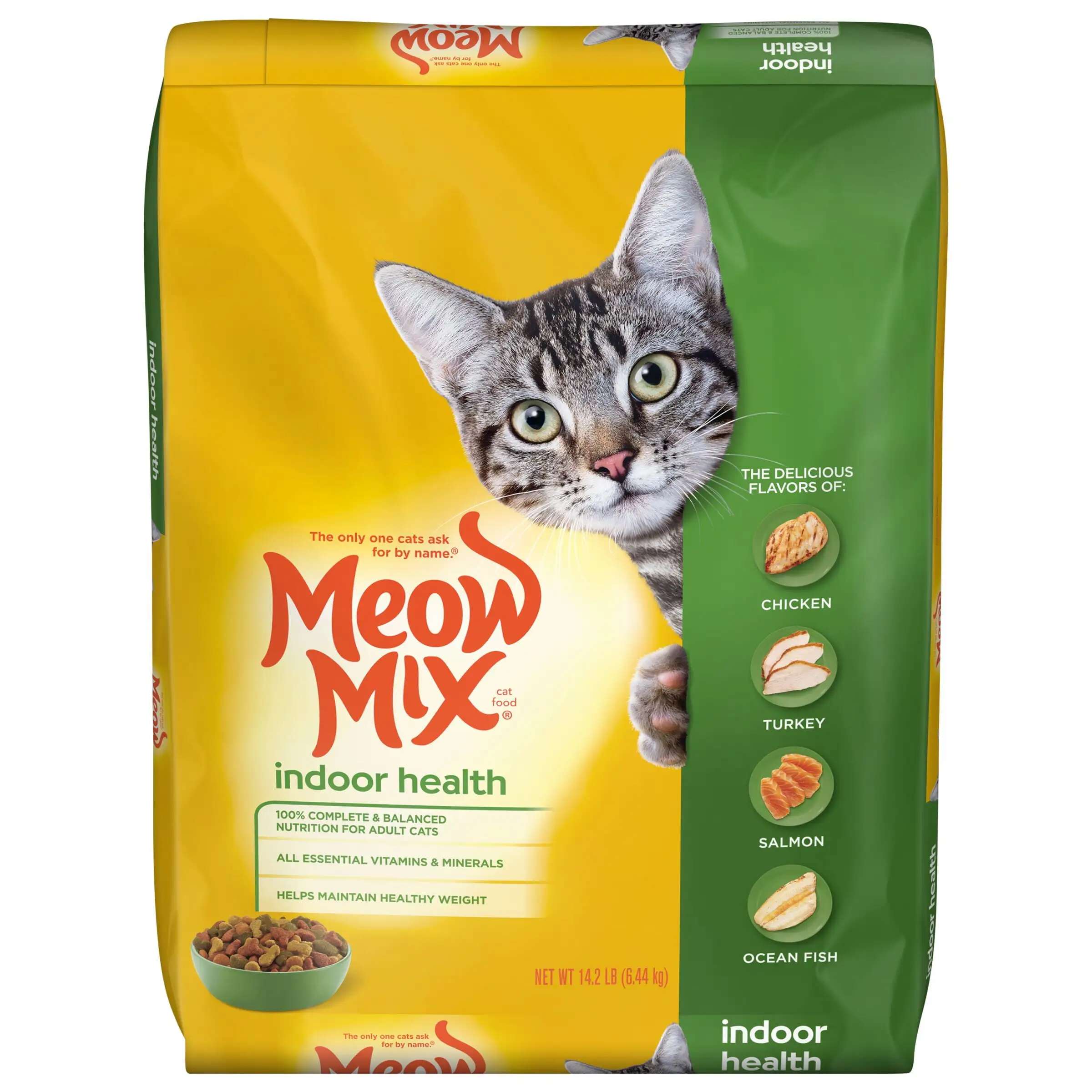 Meow Mix Indoor Health Dry Cat Food. 14.2 Pounds