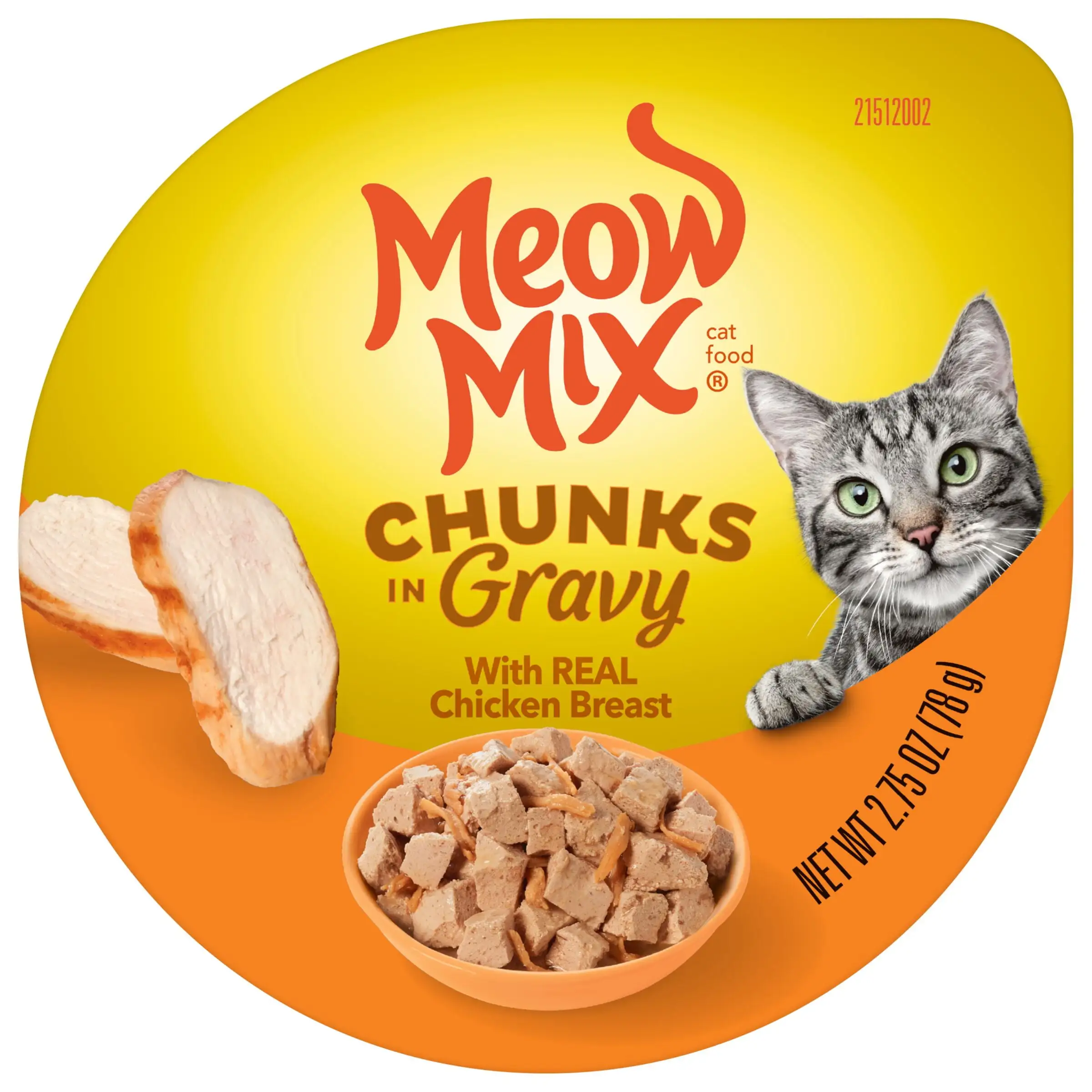 Meow Mix Savory Morsels with Real Chicken Breast in Gravy. 2.75-Ounce