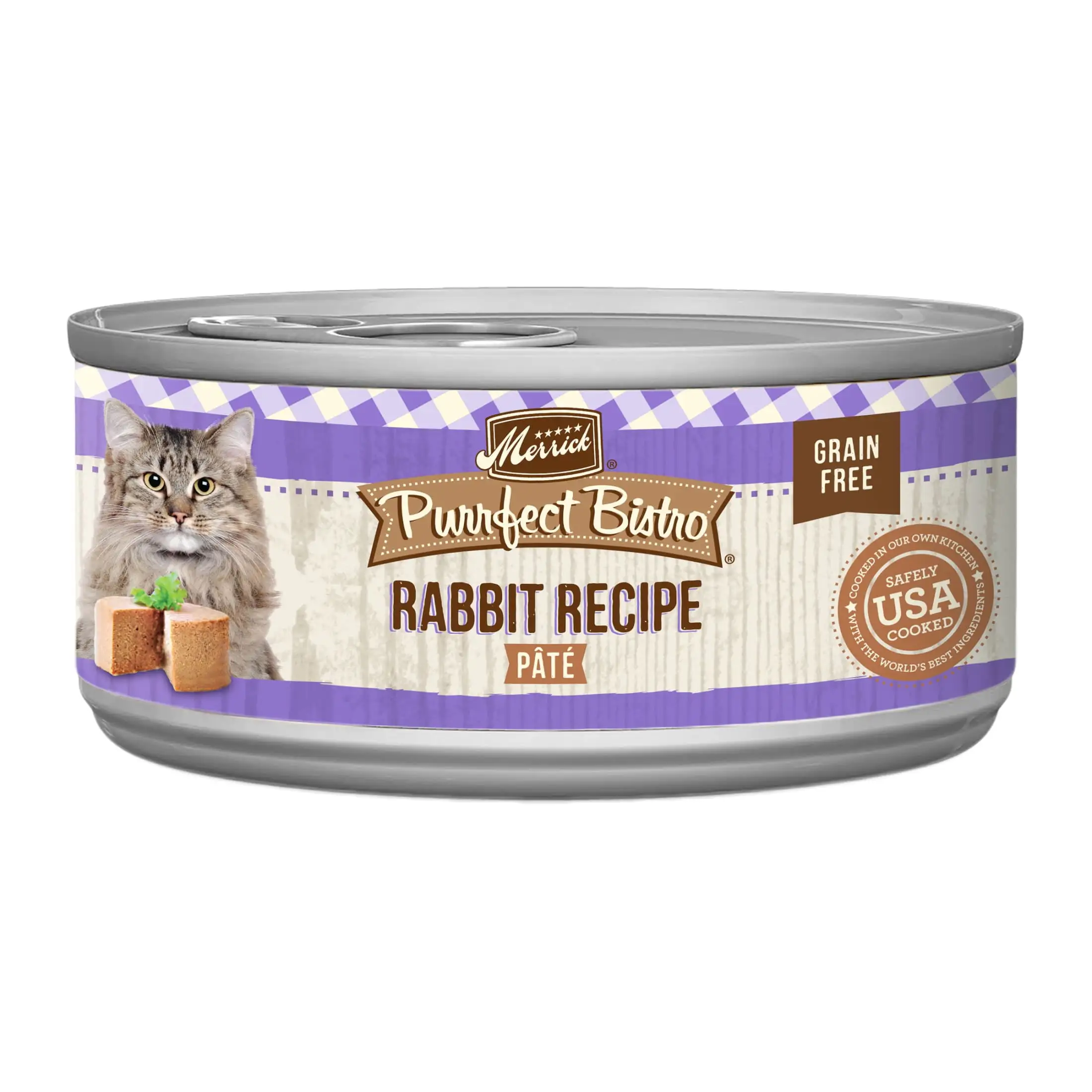 Merrick Purrfect Bistro Rabbit Pate Wet Cat Food. 5.5 oz Cans (24 Pack)