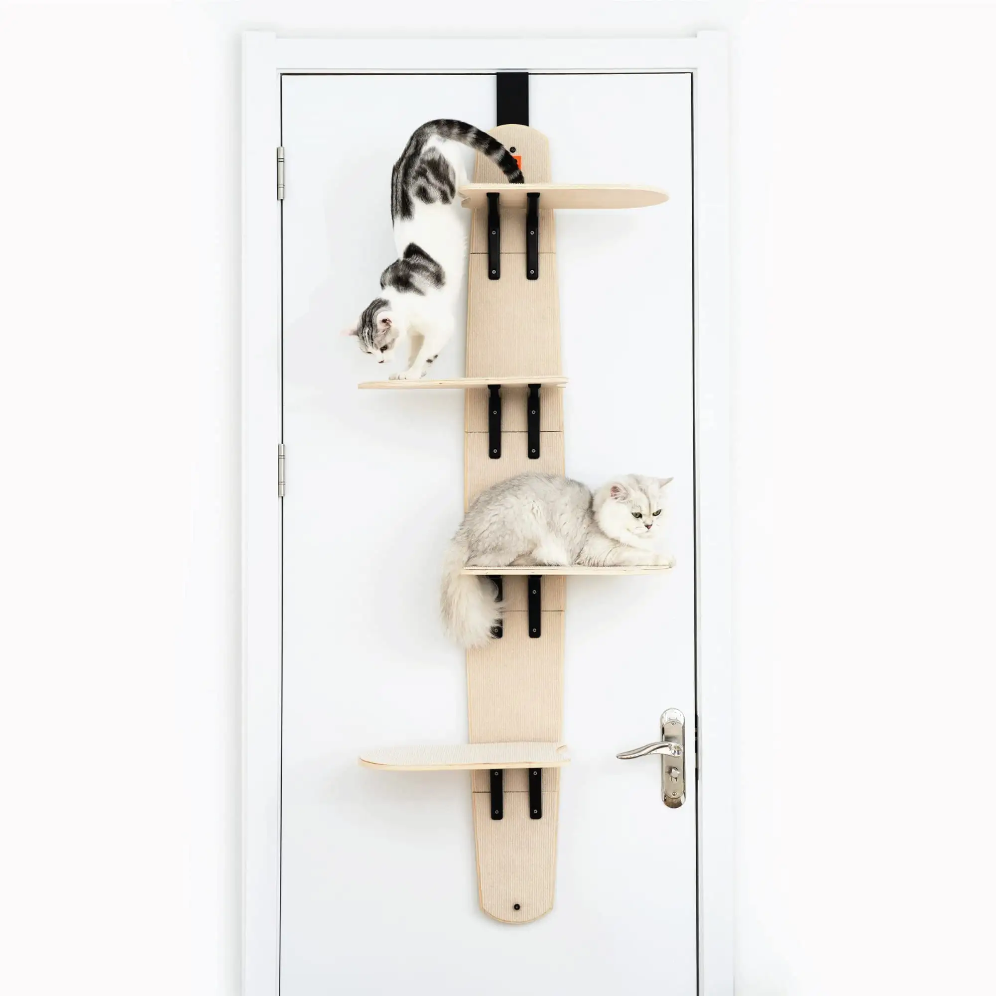 Mewoofun Cat Climber Shelves Door Mounted Cat Tree.4-Level Door Hanging Cat Tower Without Drilling.22.3 h