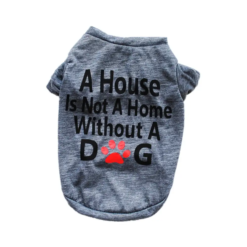 Mgoohoen Dog Clothes Puppy T Shirt Cute Vest Lightweight for Small Medium Large Dogs Girl Boy Dog Pet Apparel Outfit Gray X-Small