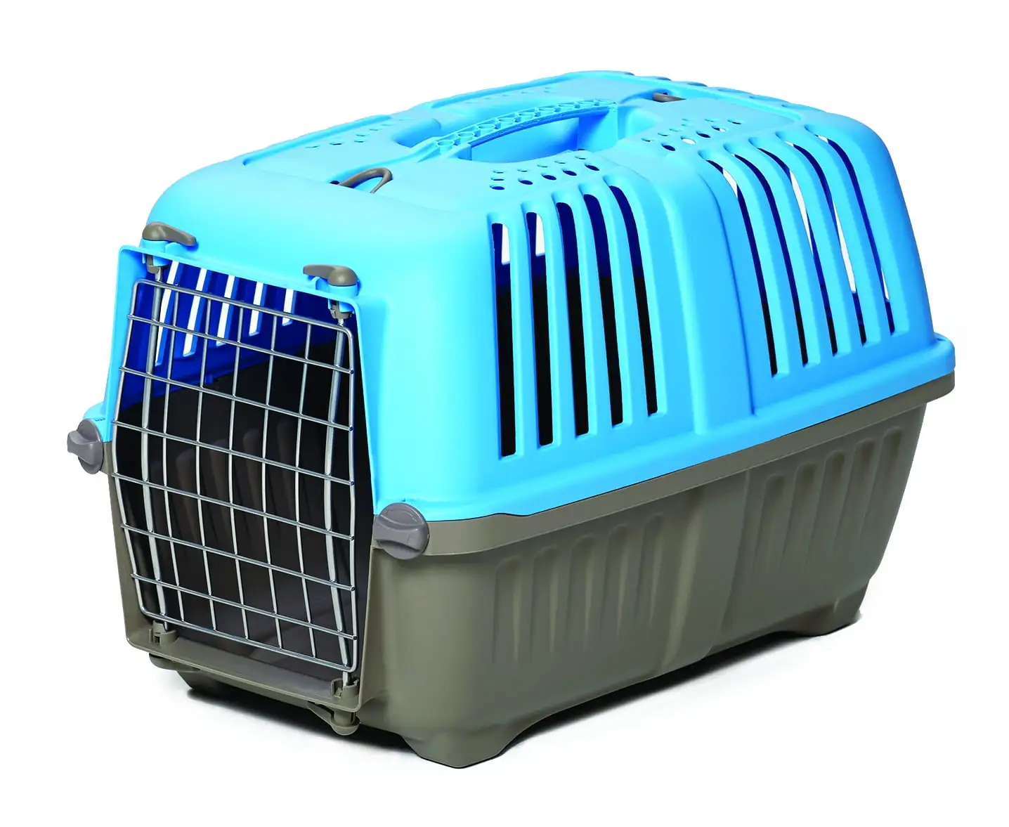 MidWest Homes For Pets Spree Hard-Sided Pet Carrier. 19 inch Ideal for Toy Breeds. Blue. 1-Door