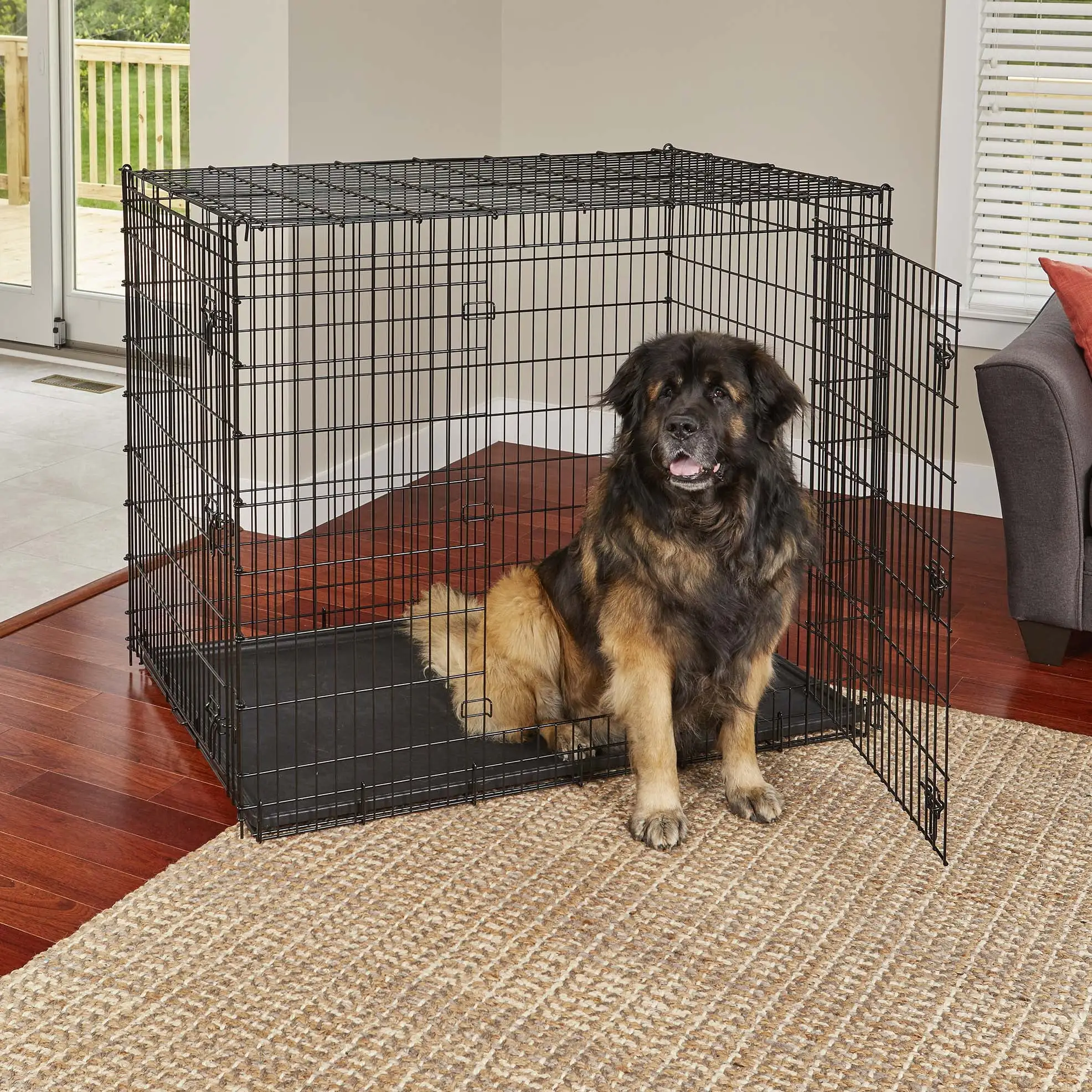 MidWest Homes For Pets XX-Large Double-Door Metal Wire Dog Crate. 54