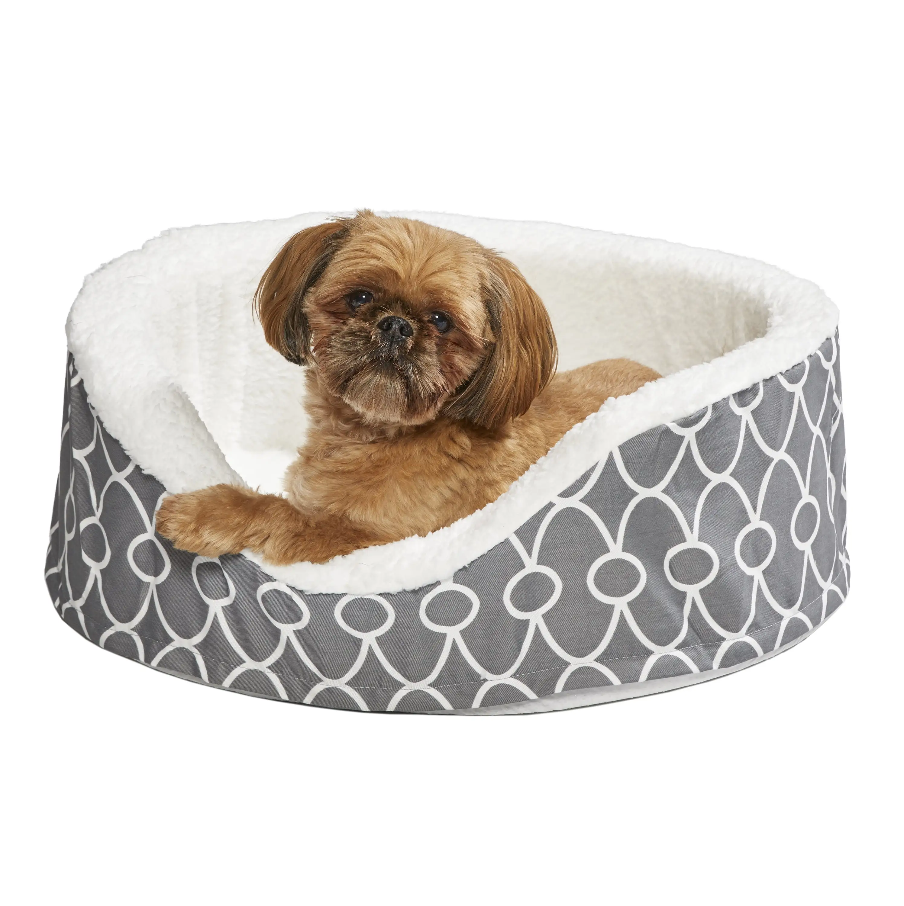 MidWest Homes for Pets QuiteTime Teflon Nesting Dog/Cat Pet Bed. Gray. 25 in