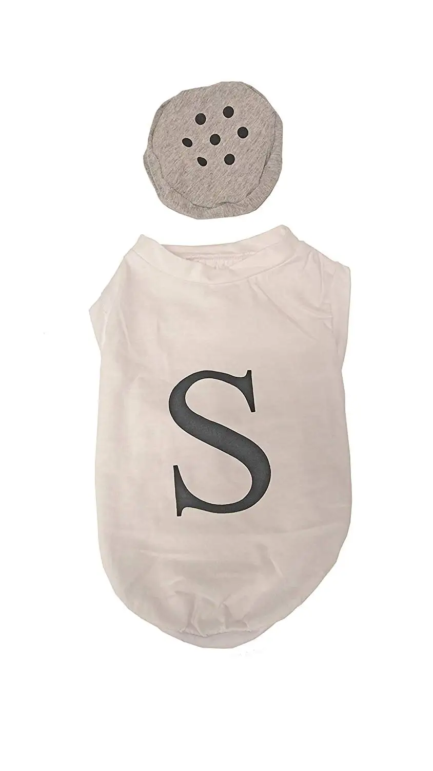 Midlee Salt & Pepper Dog Costume (Salt. Medium)