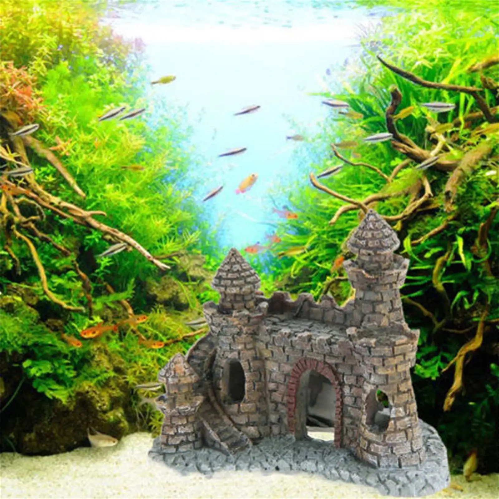 Mikease Aquarium Decoration Home Vintage Fish Tank Home Aquarium Decorations Aquarium accessories