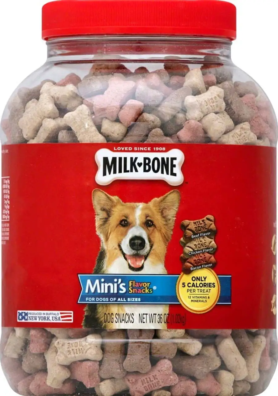 Milk-Bone Flavor Snacks Dog Treats Mini. 36 oz