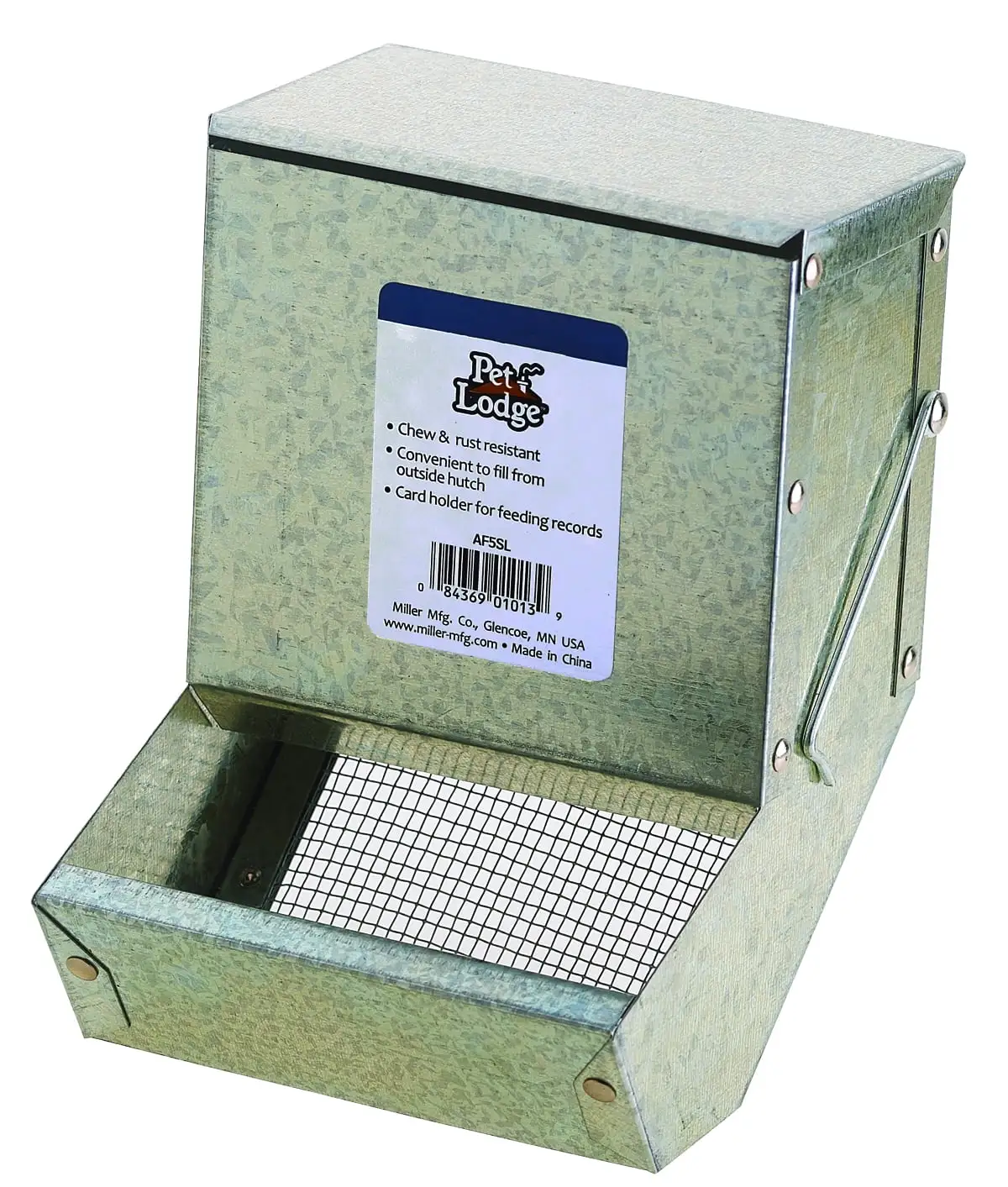 Miller Manufacturing 5 Galvanized Rabbit Feeder