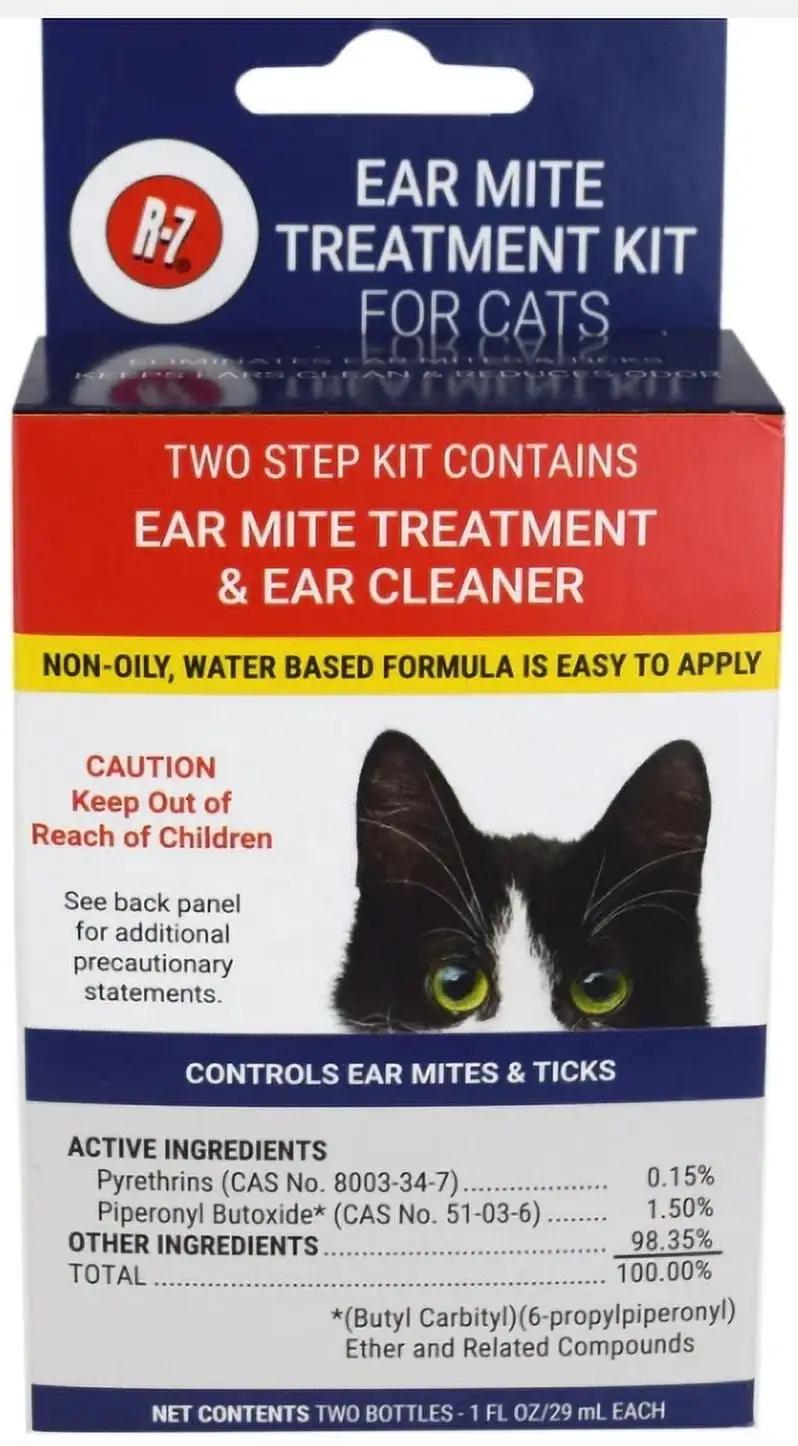 Miracle Corp R7M Ear Mite Treatment Care for Cats 1 ounce