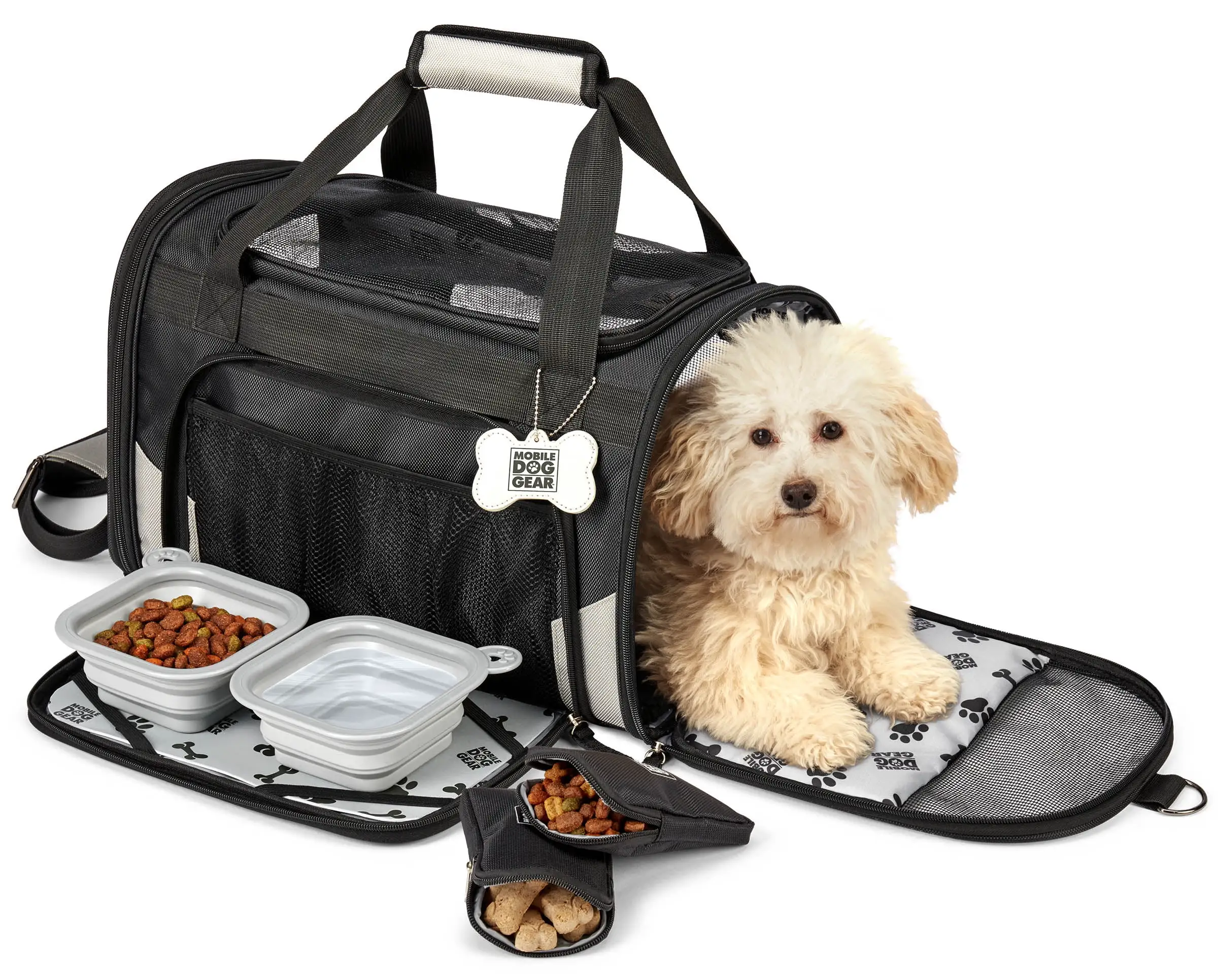 Mobile Dog Gear Pet Carrier Plus. 17H. Black