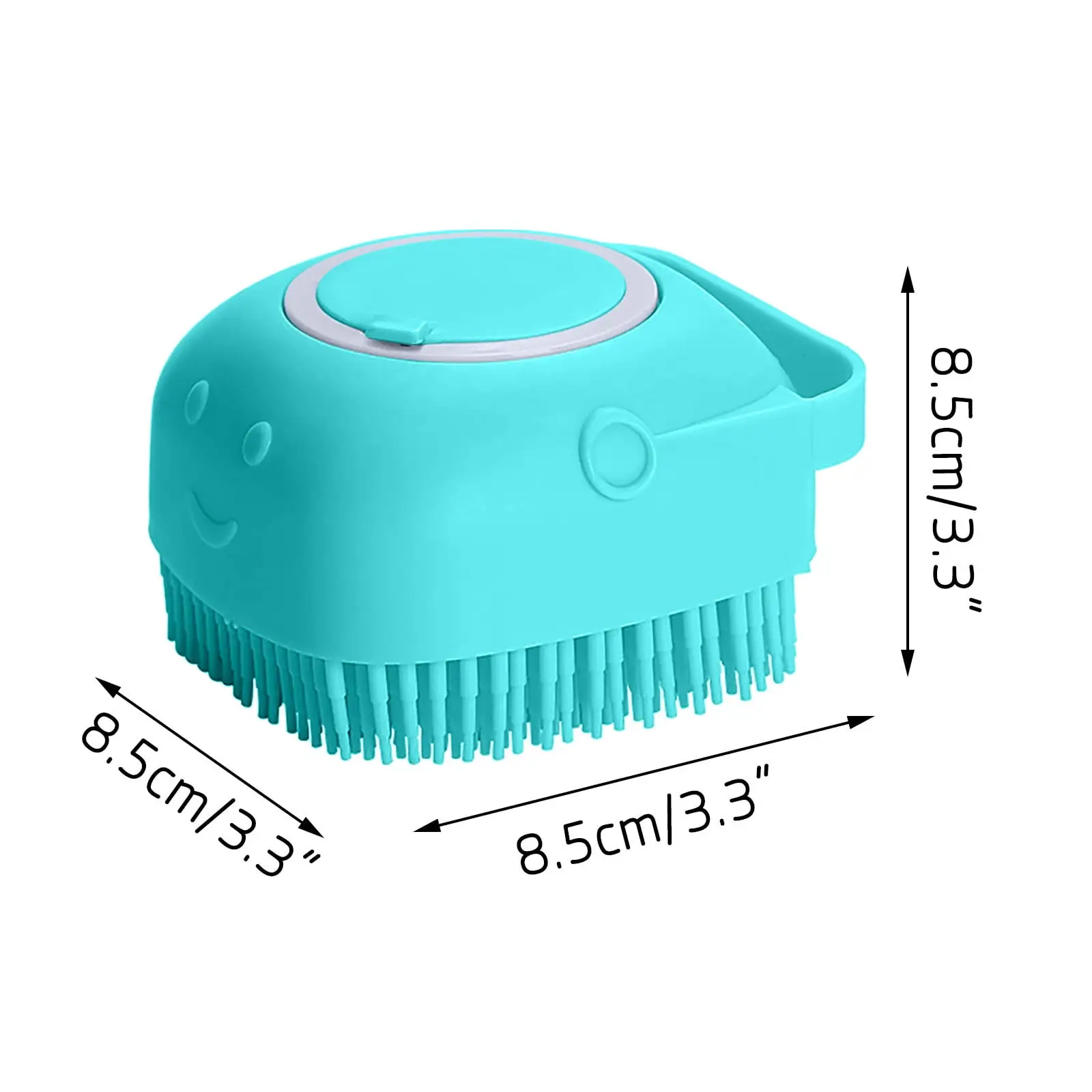 Moocorvic Dog Brush for Short Haired Dogs Pet Brush Silicone Dog Bathing Supplies. Dog Shampoo Brush Paw Cleaner Massage Dispenser Grooming Shower Brush