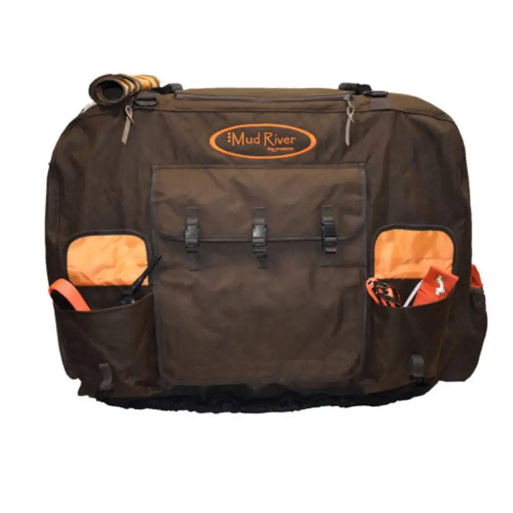 Mud River MUDMRM1414 Dixie Brown Insulated Kennel Cover - Medium