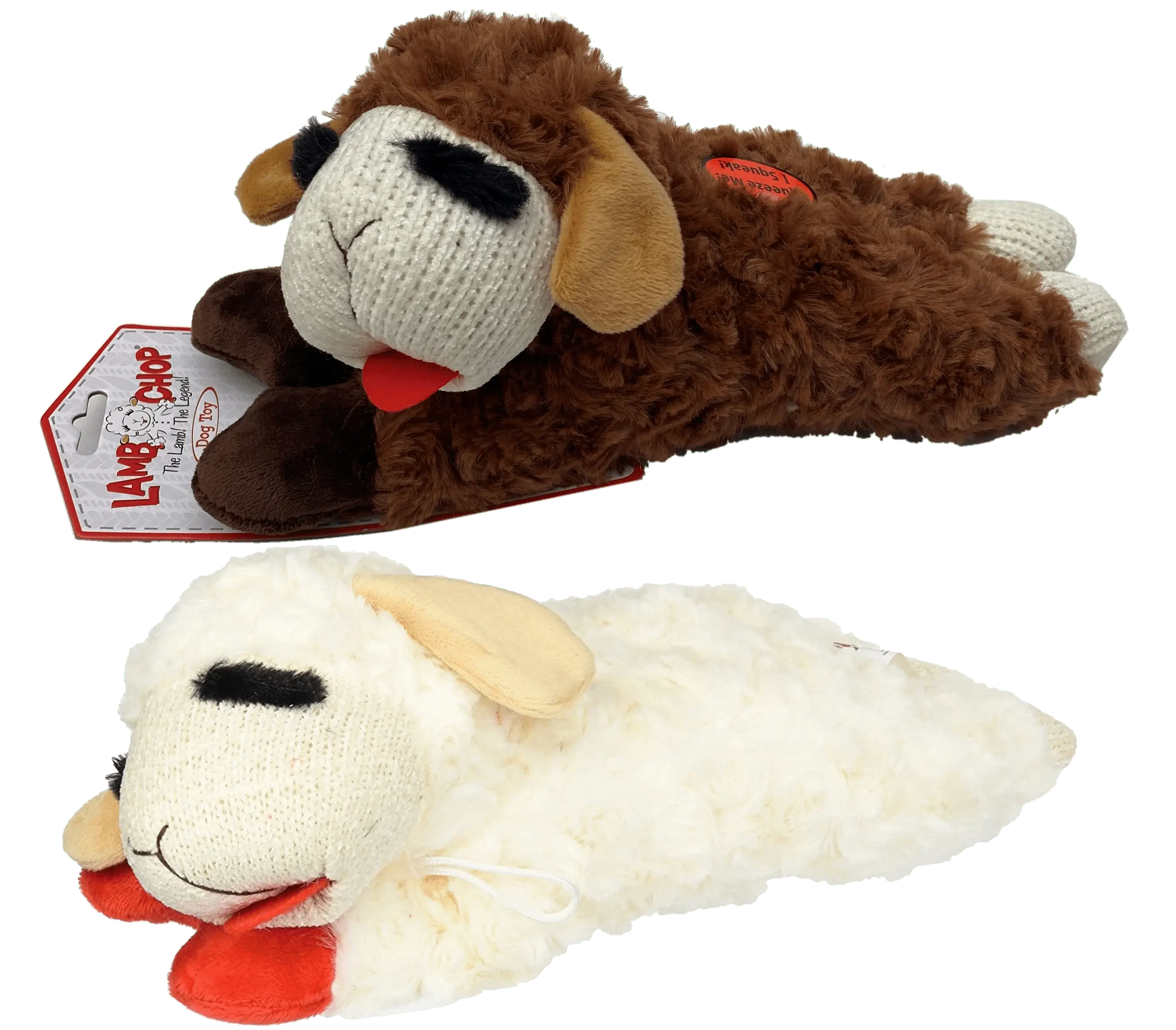 MultiPet Lambchop Brown 10 with Squeaker Color:Set Packs:Pack of 2