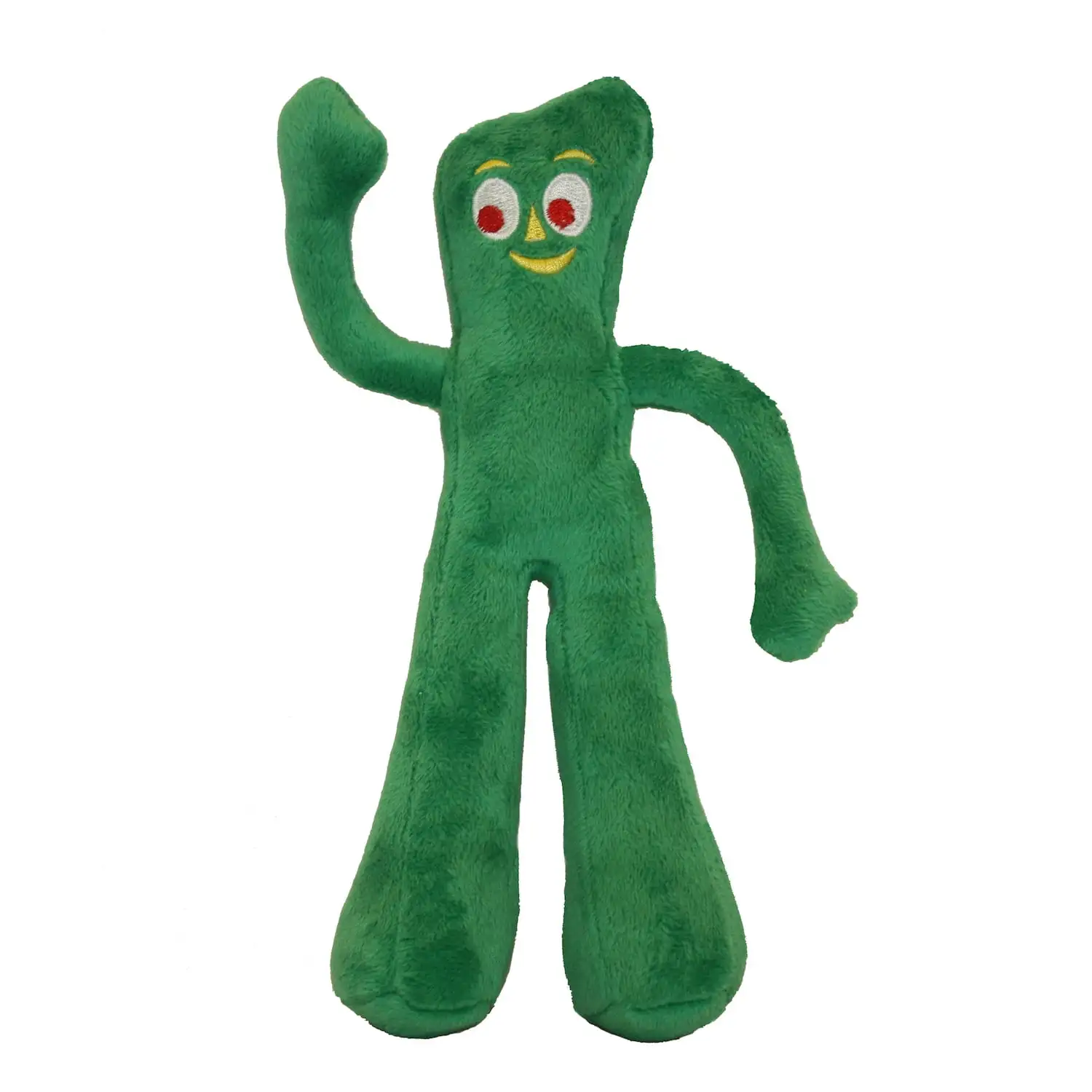 Multipet Original Gumby Plush Dog Toy. 9 Squeak. Green