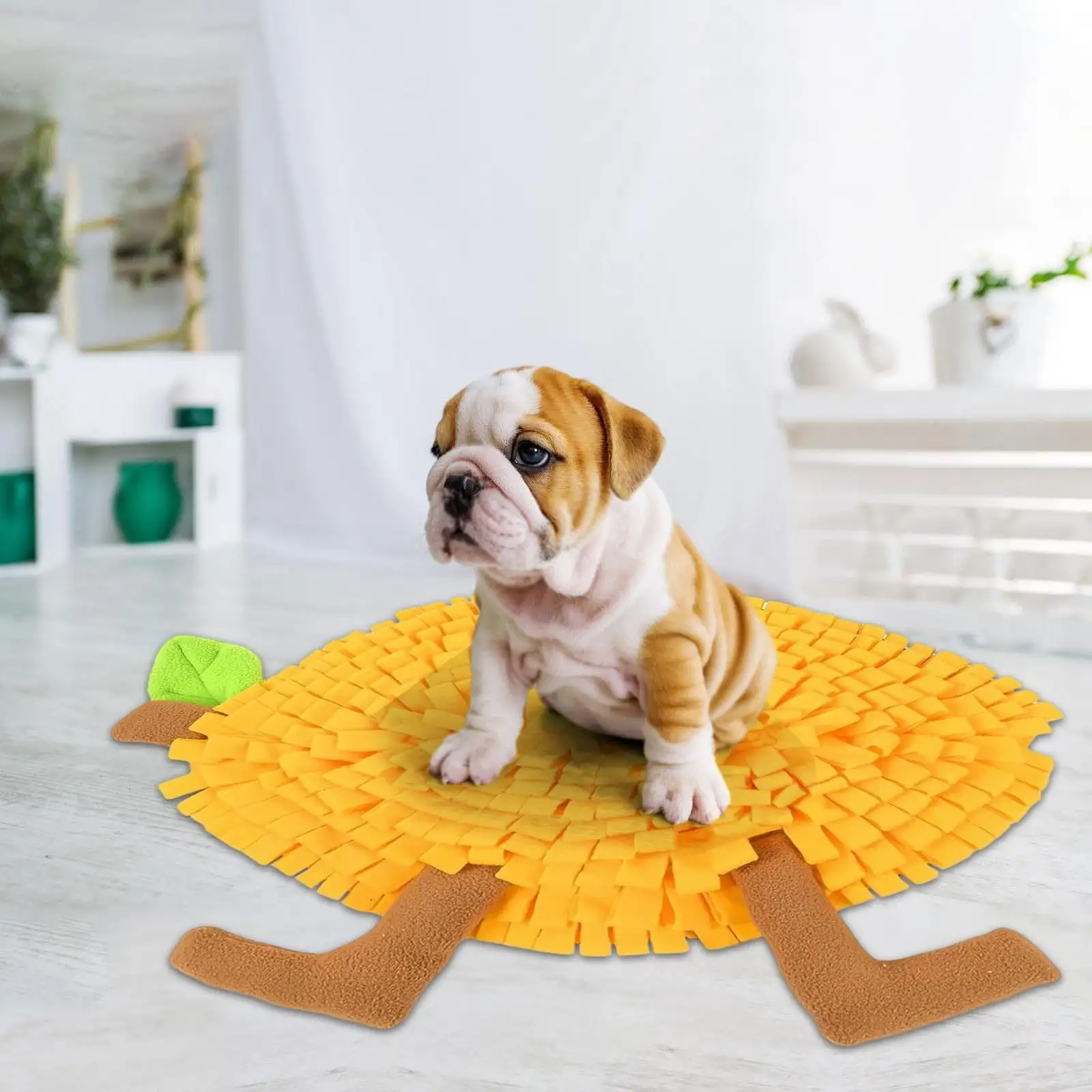 NAZISHW Snuffle Mat For Dogs Fruit Shape Pet Sniffing Mat Enrichment Pet Foraging Mat For Smell Training And Slow Eating Dog Mental Stimulation Toys Stress For Feeding